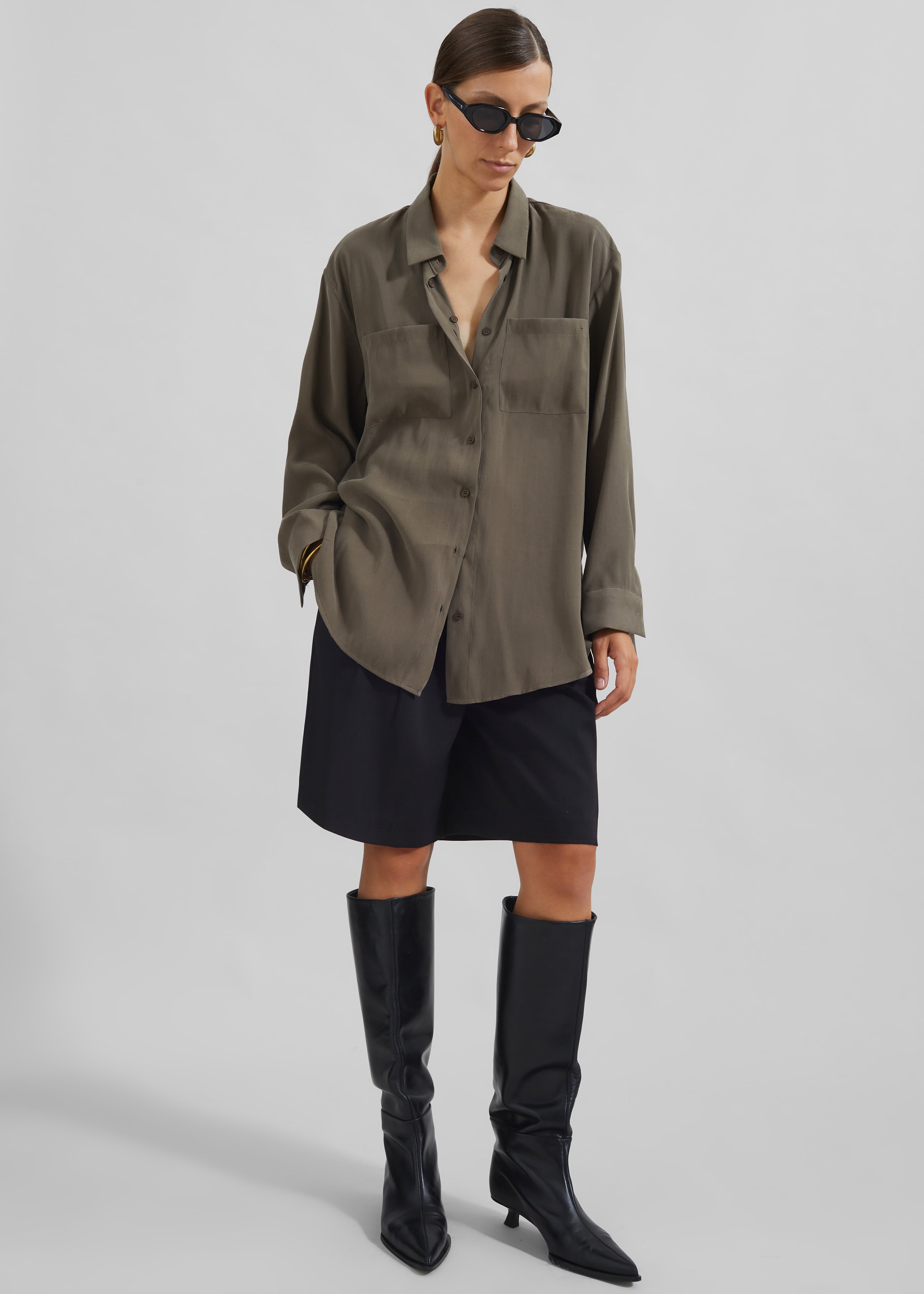 Valmiera Blouse - Khaki - 2