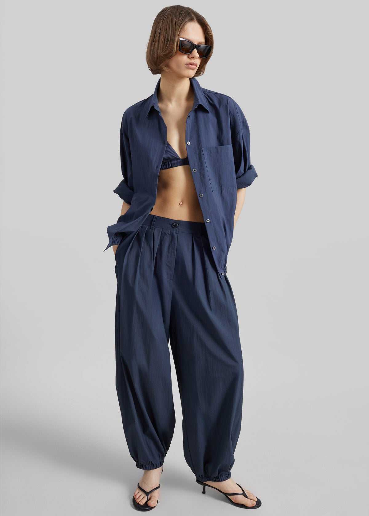 Vannes Balloon Pants - Navy - 8