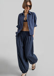Vannes Balloon Pants - Navy