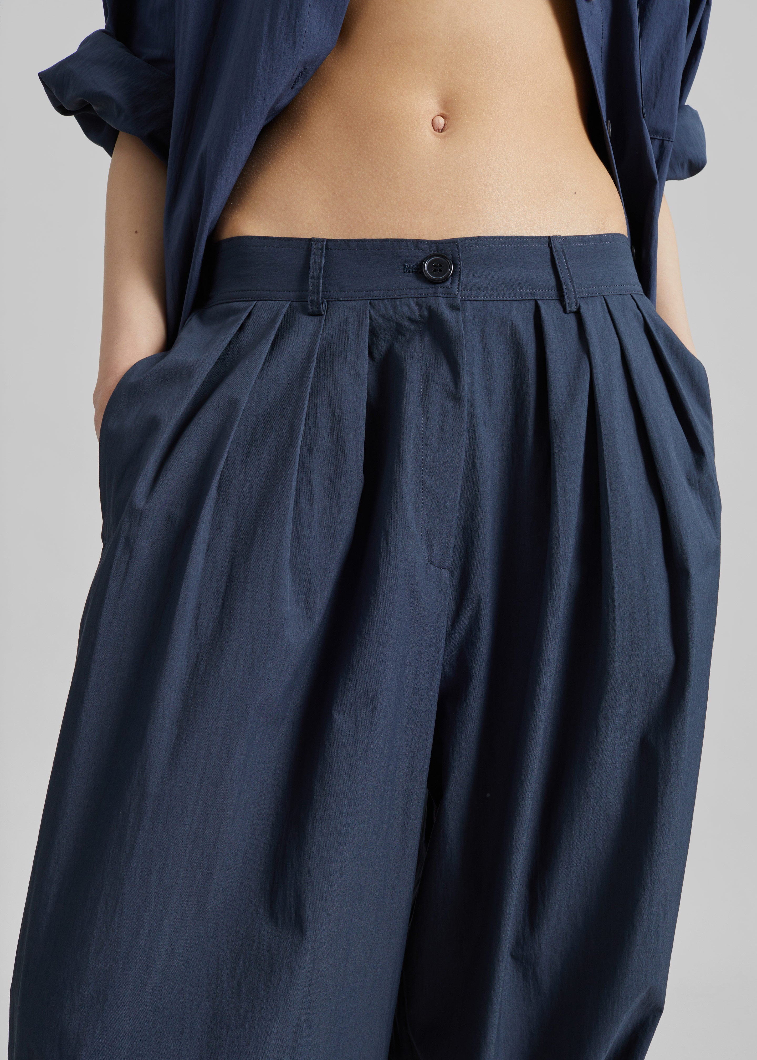 Vannes Balloon Pants - Navy - 3
