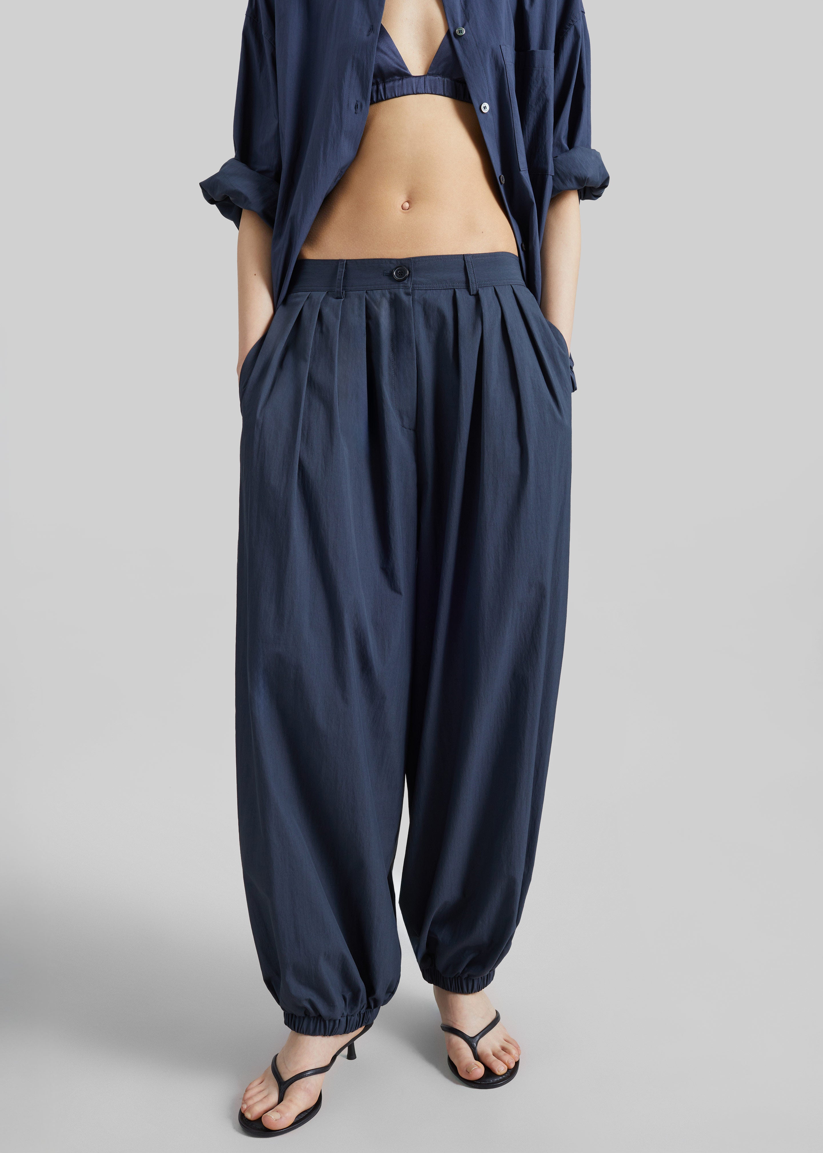 Vannes Balloon Pants - Navy - 5