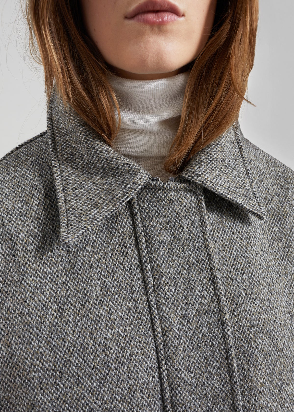 Vanves Wool Blouson Jacket - Grey Melange - 4