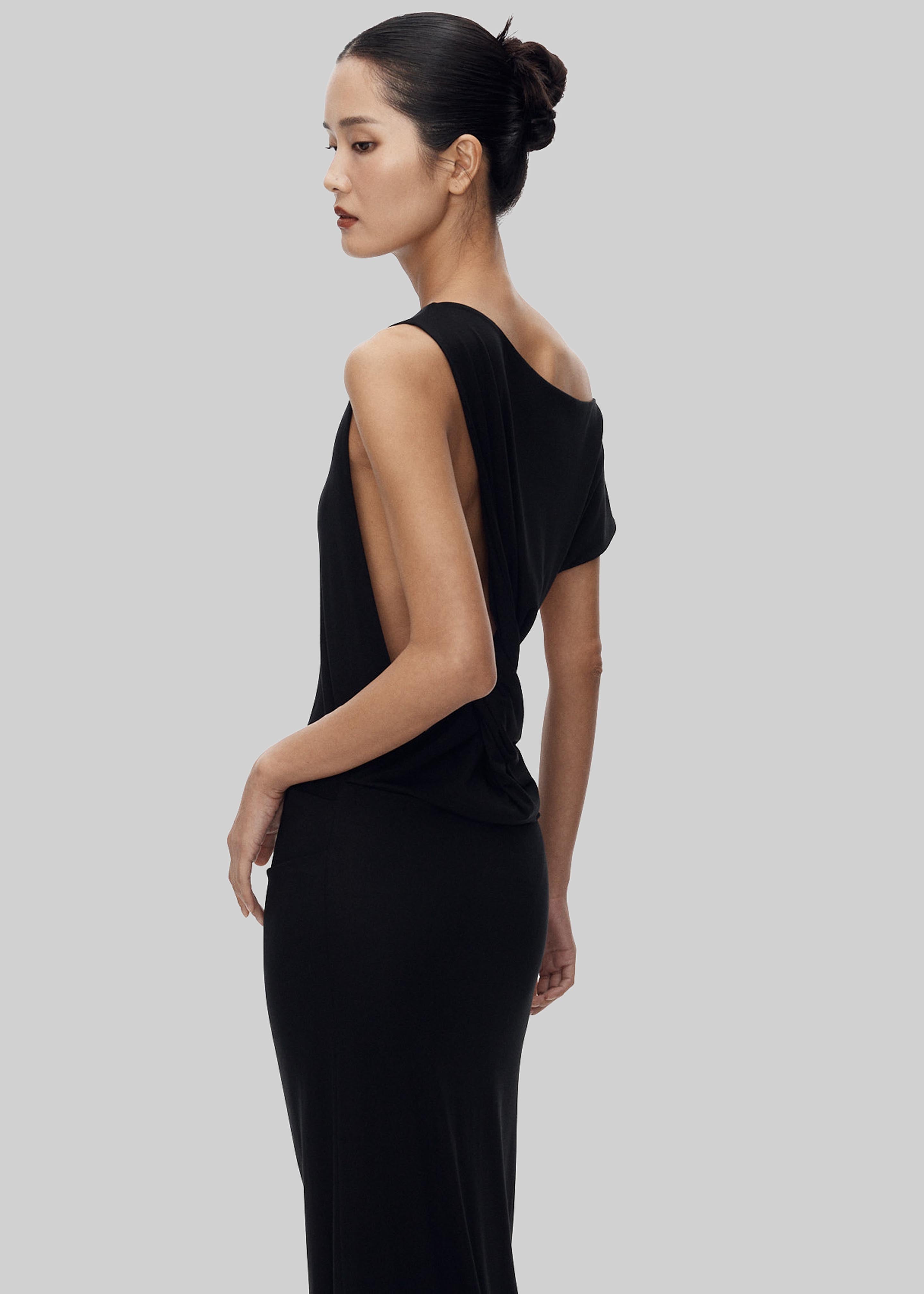 Varena Twisted Cut-Out Maxi Dress - Black - 5