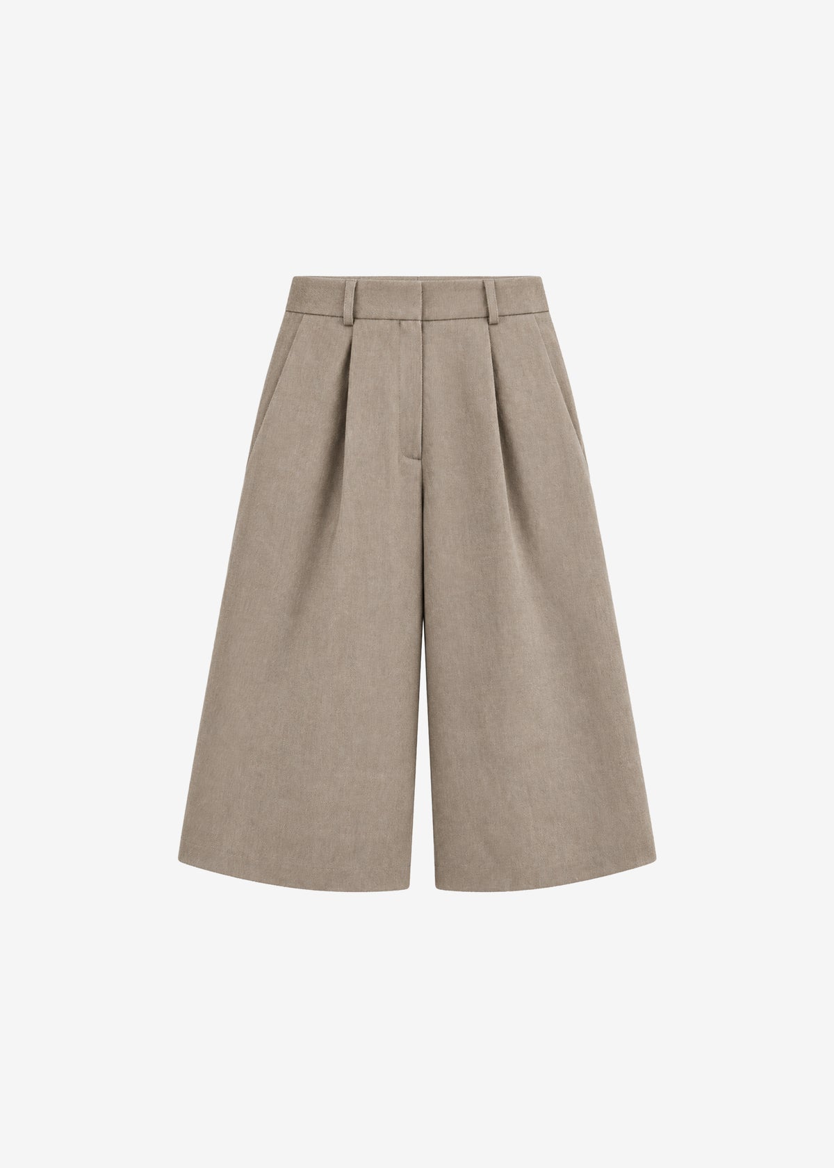 Varesse Twill Bermuda Shorts - Taupe