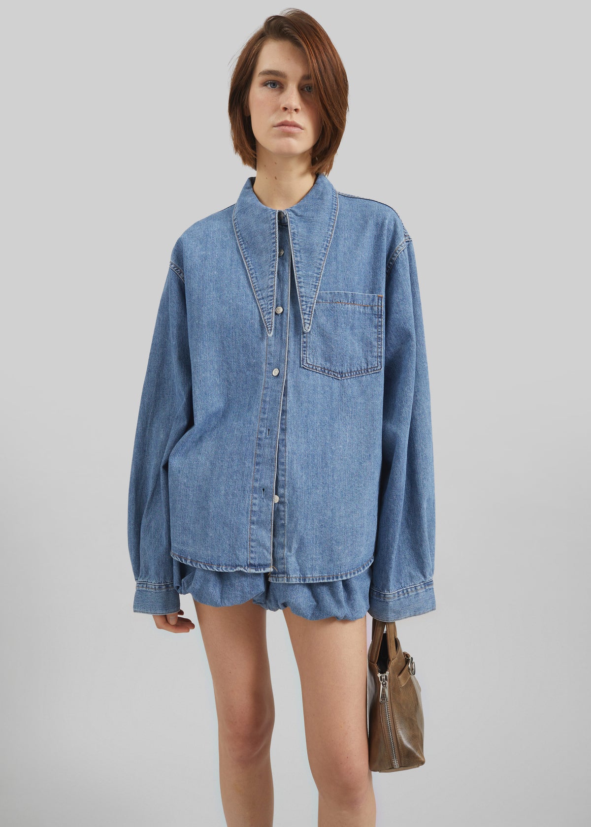 Varzy Denim Shirt - Medium Wash - 4
