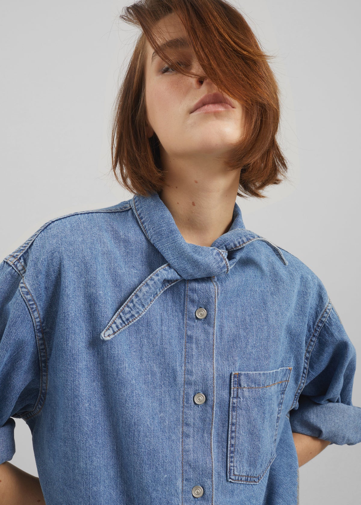 Varzy Denim Shirt - Medium Wash - 3