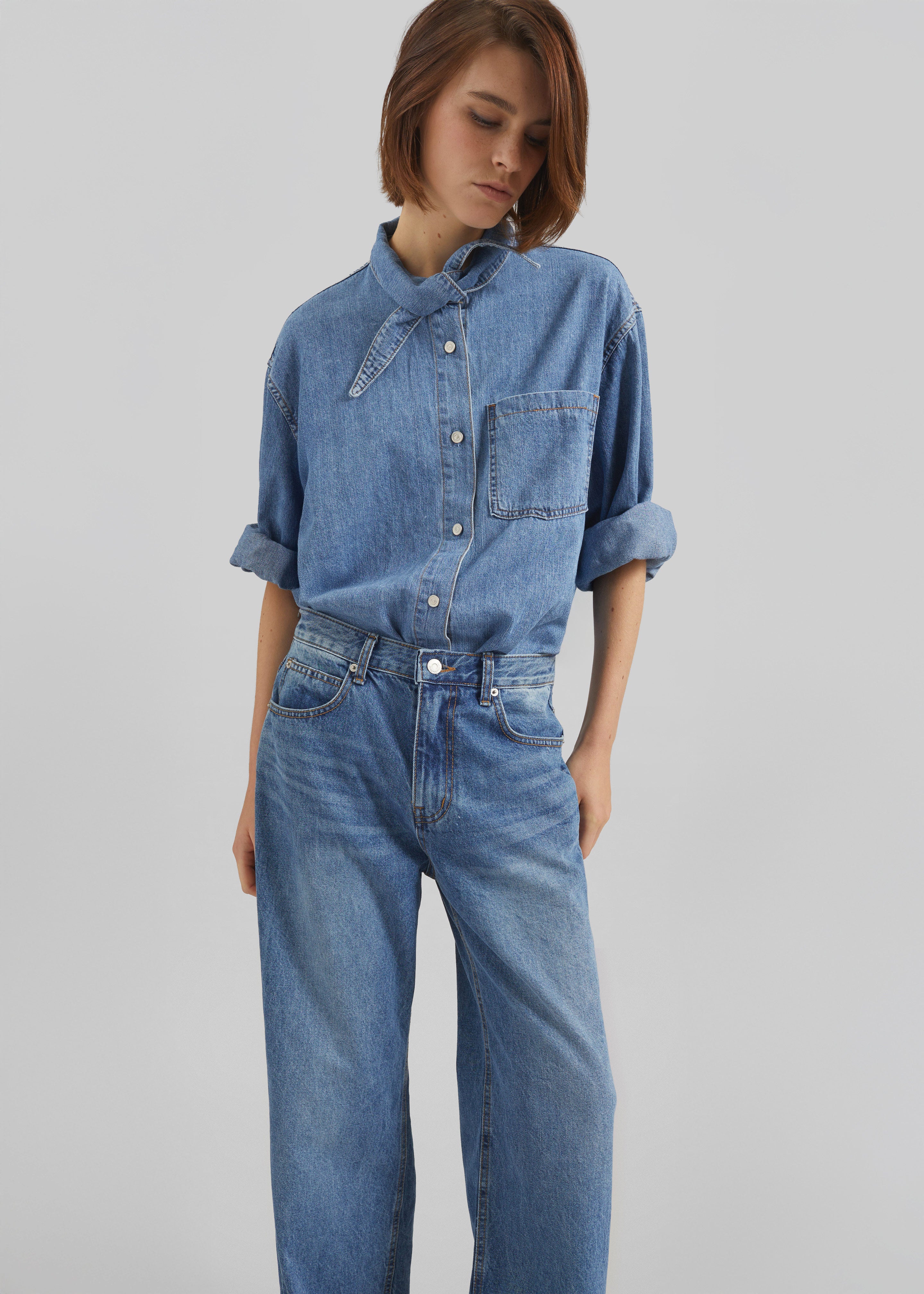 Varzy Denim Shirt - Medium Wash - 5