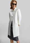 Vavin Satin Long Jacket - White