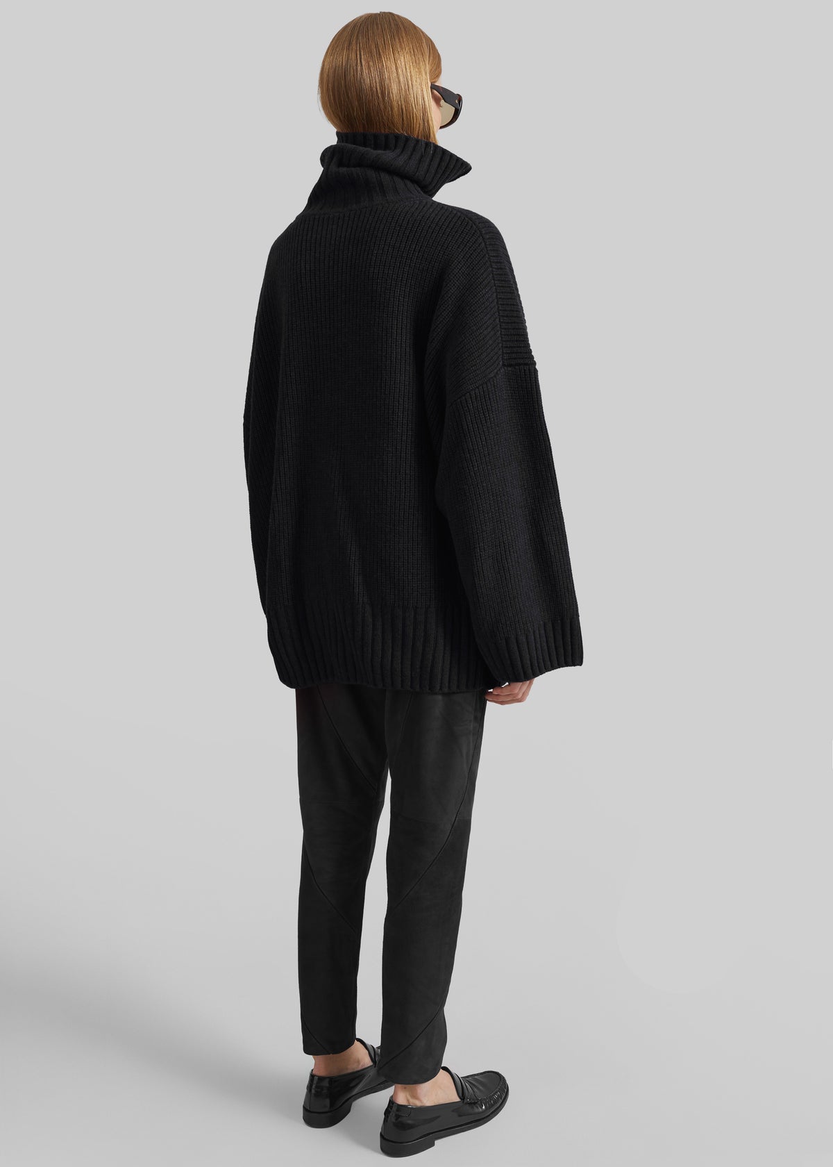 Veda Oversized Zip-Up Cardigan - Black - 6