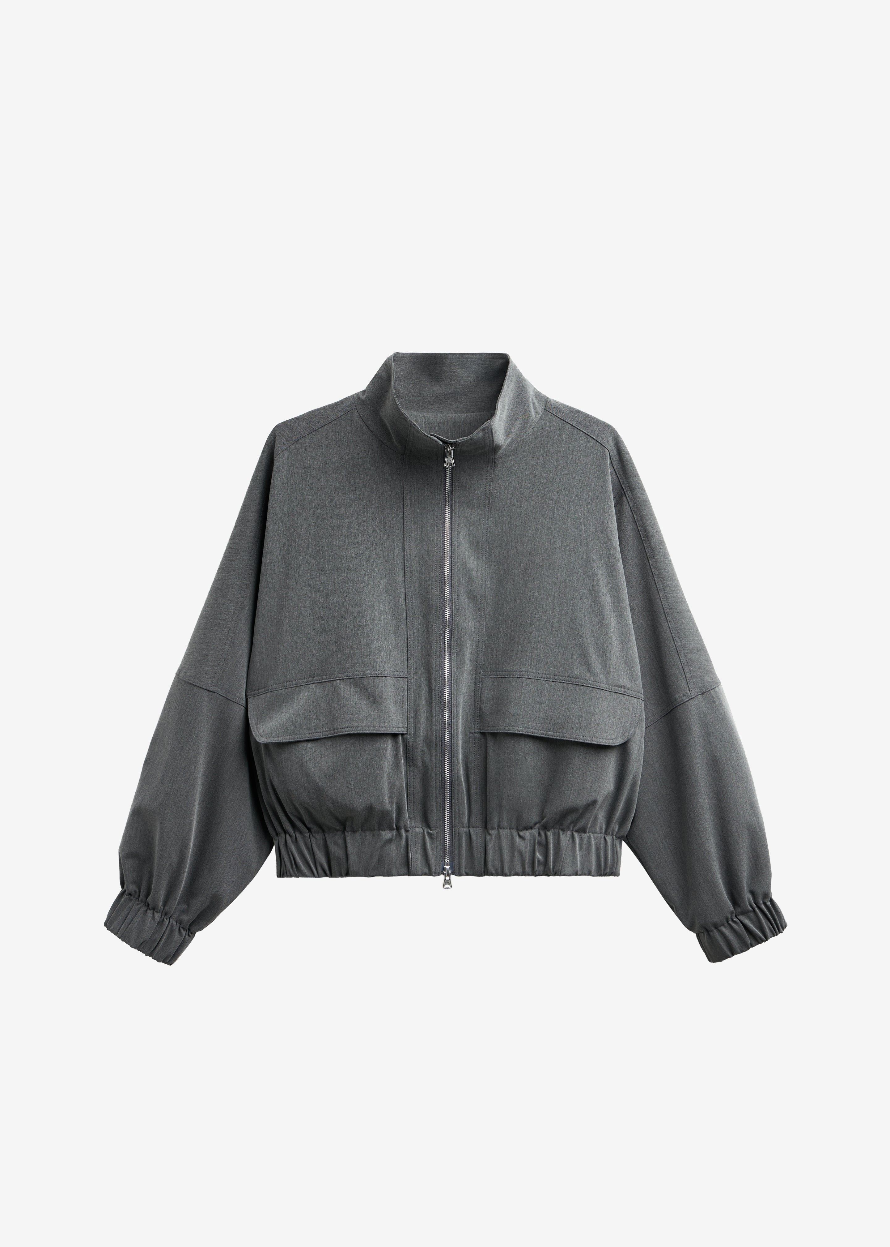 Veere Blouson Jacket - Grey – The Frankie Shop