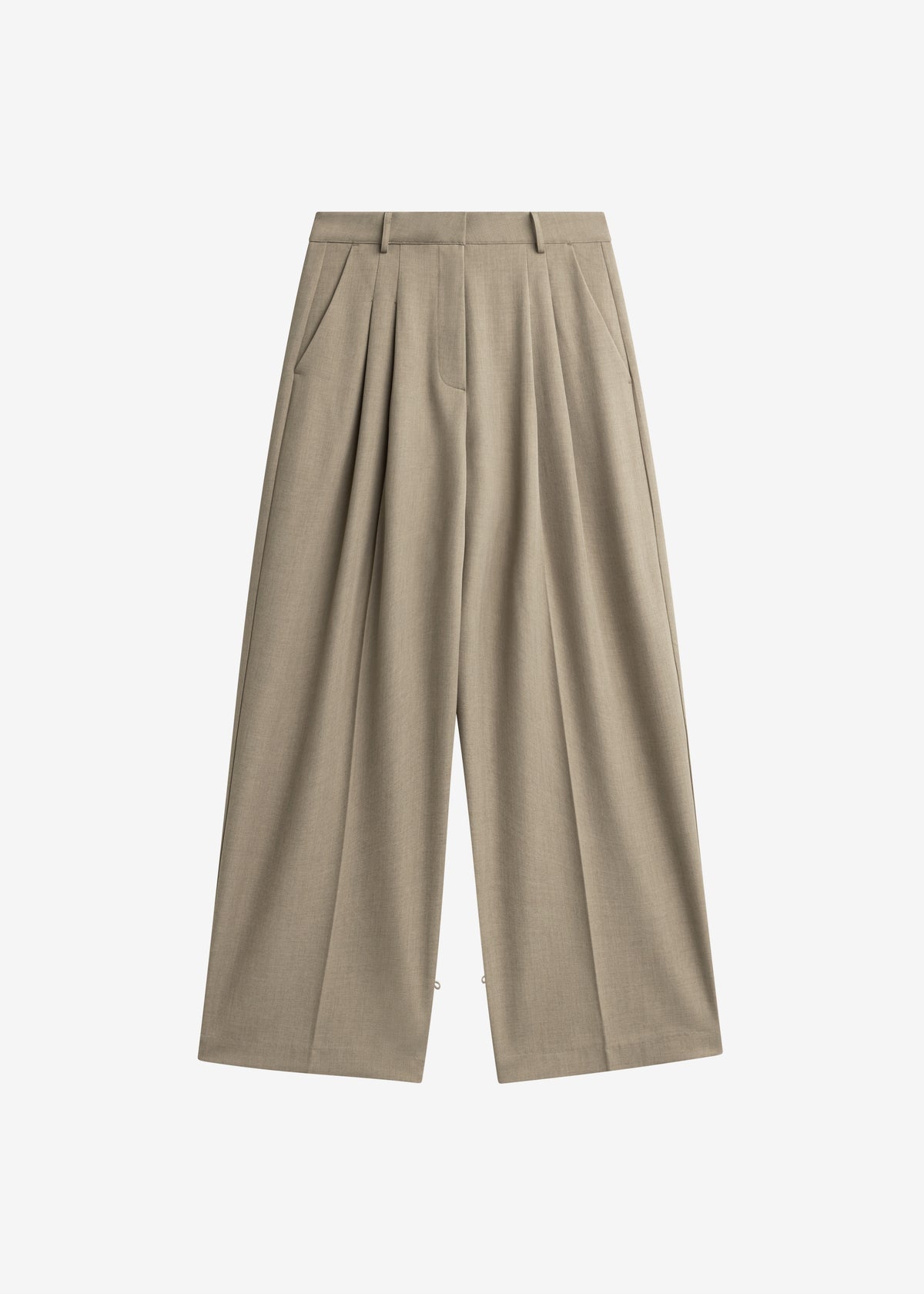 Venlo Pleated Trousers - Beige - 9