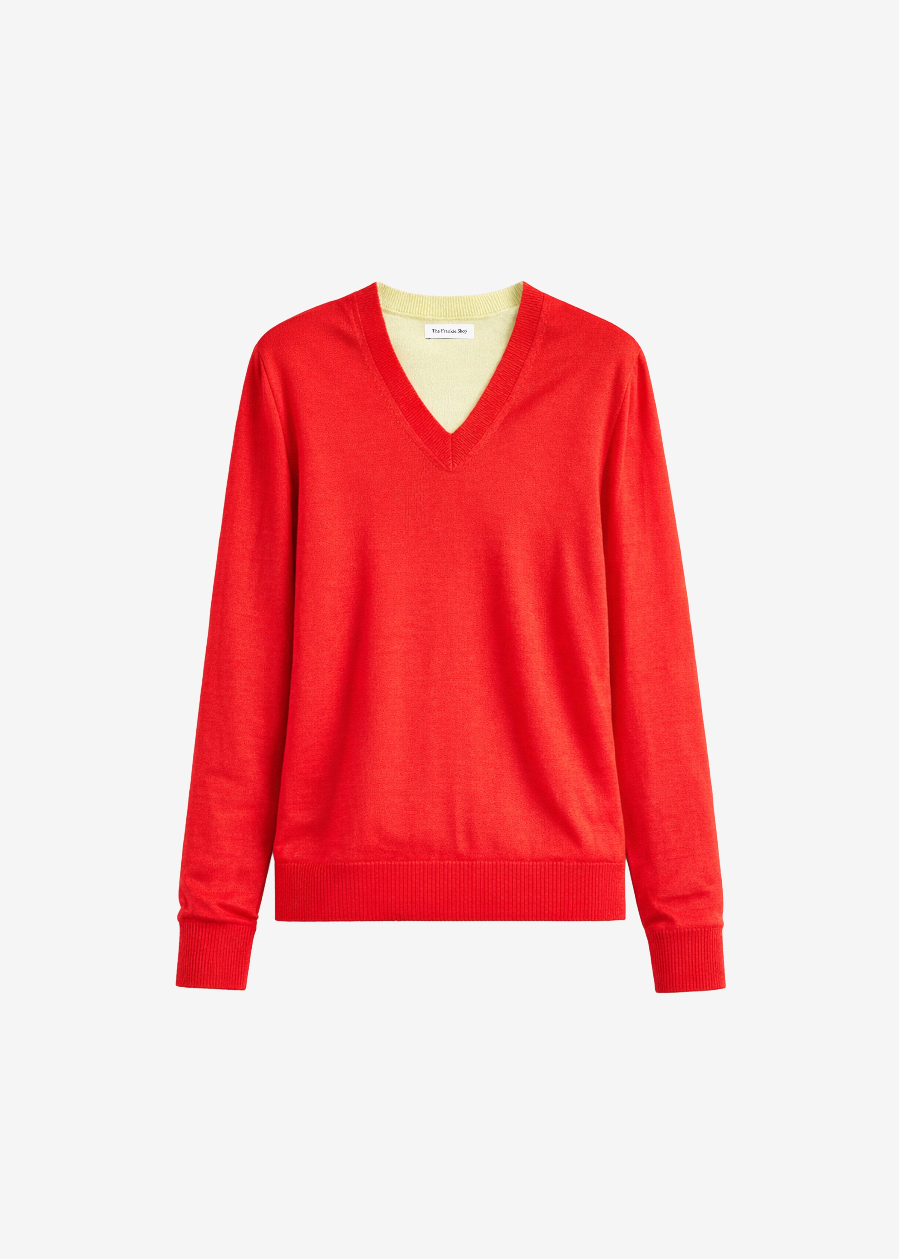 Vernon Layered Knit Pullover - Red - 5