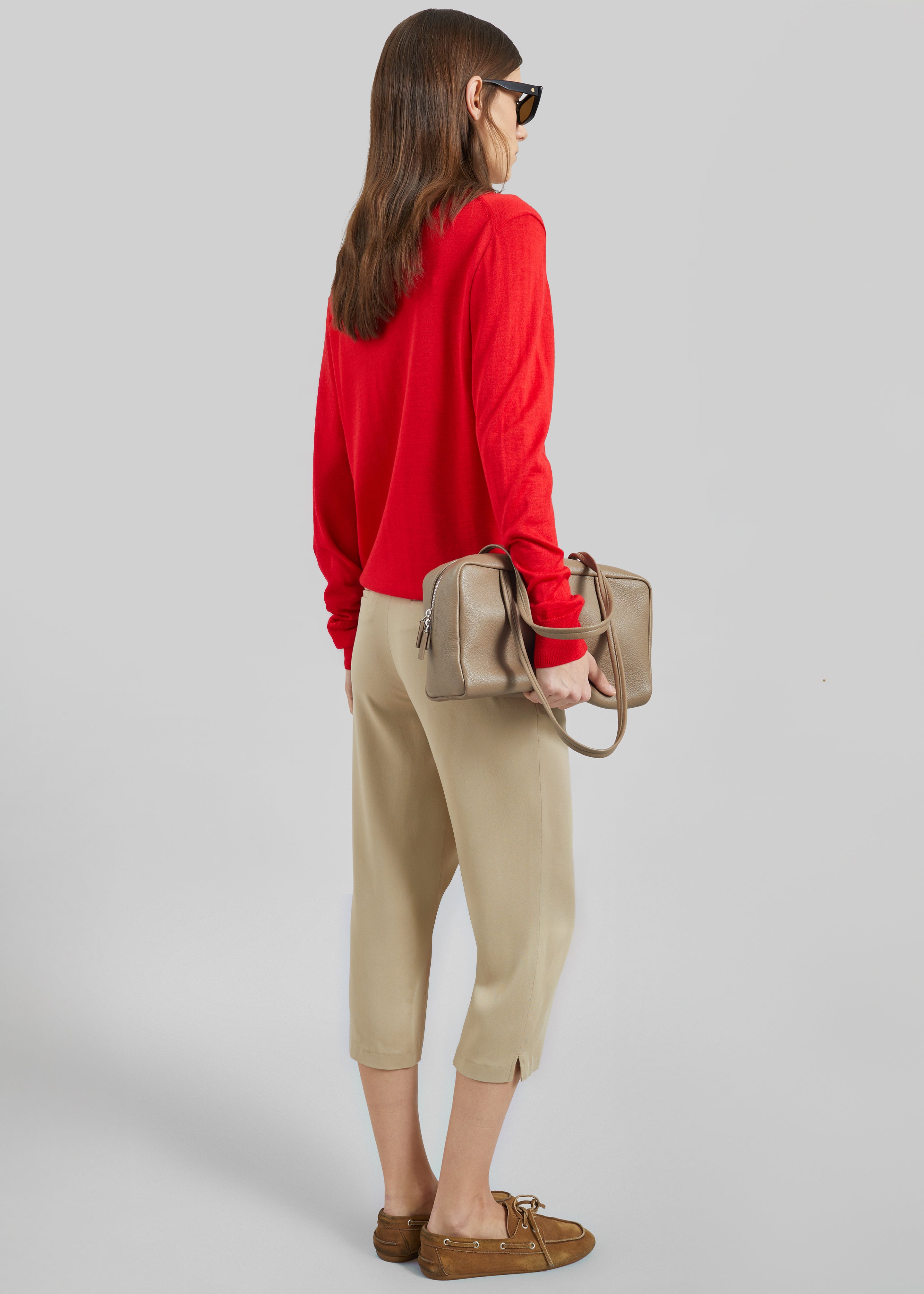 Vernon Layered Knit Pullover - Red - 4