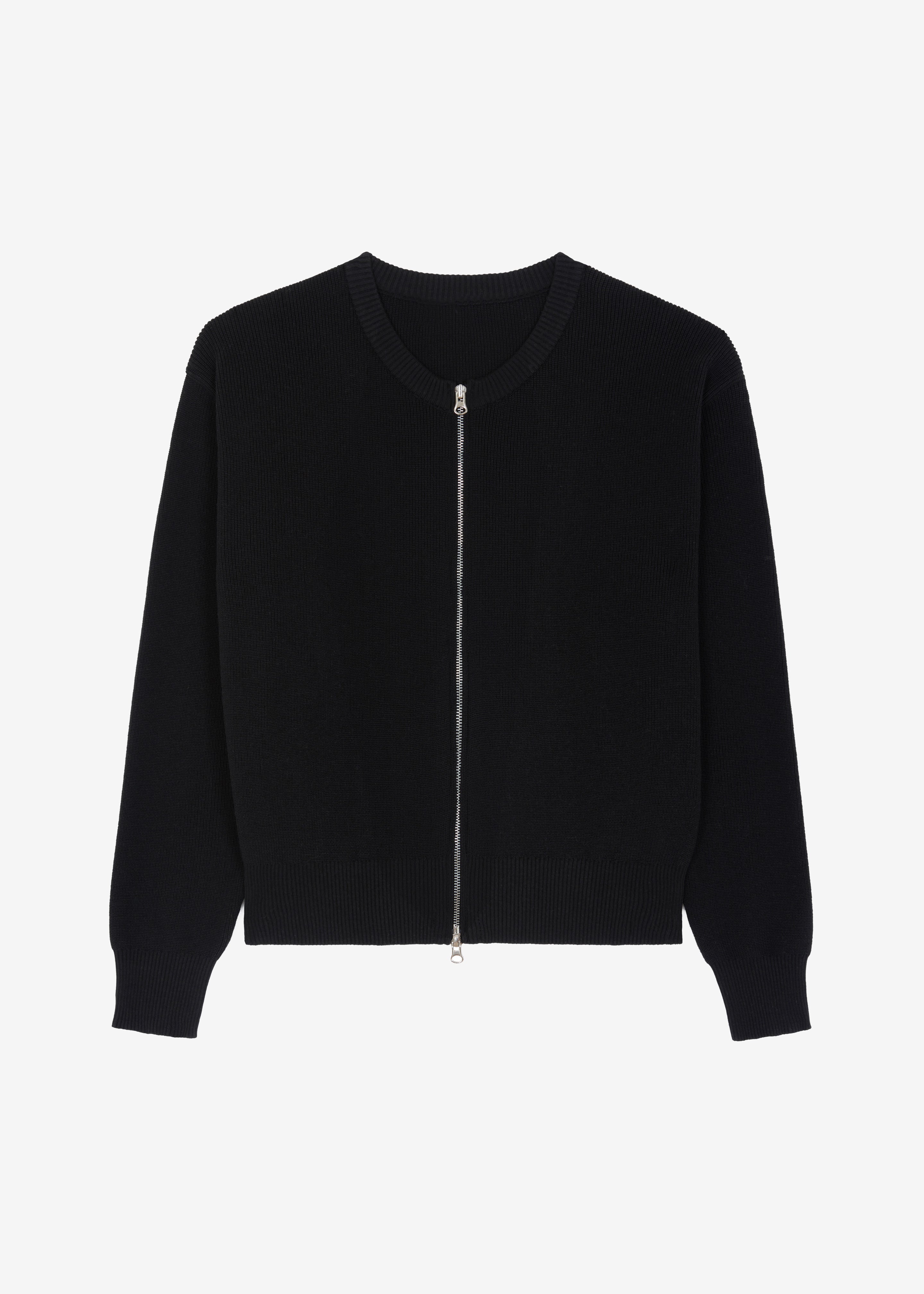 Veronica Zip-Up Cardigan - Black - 11