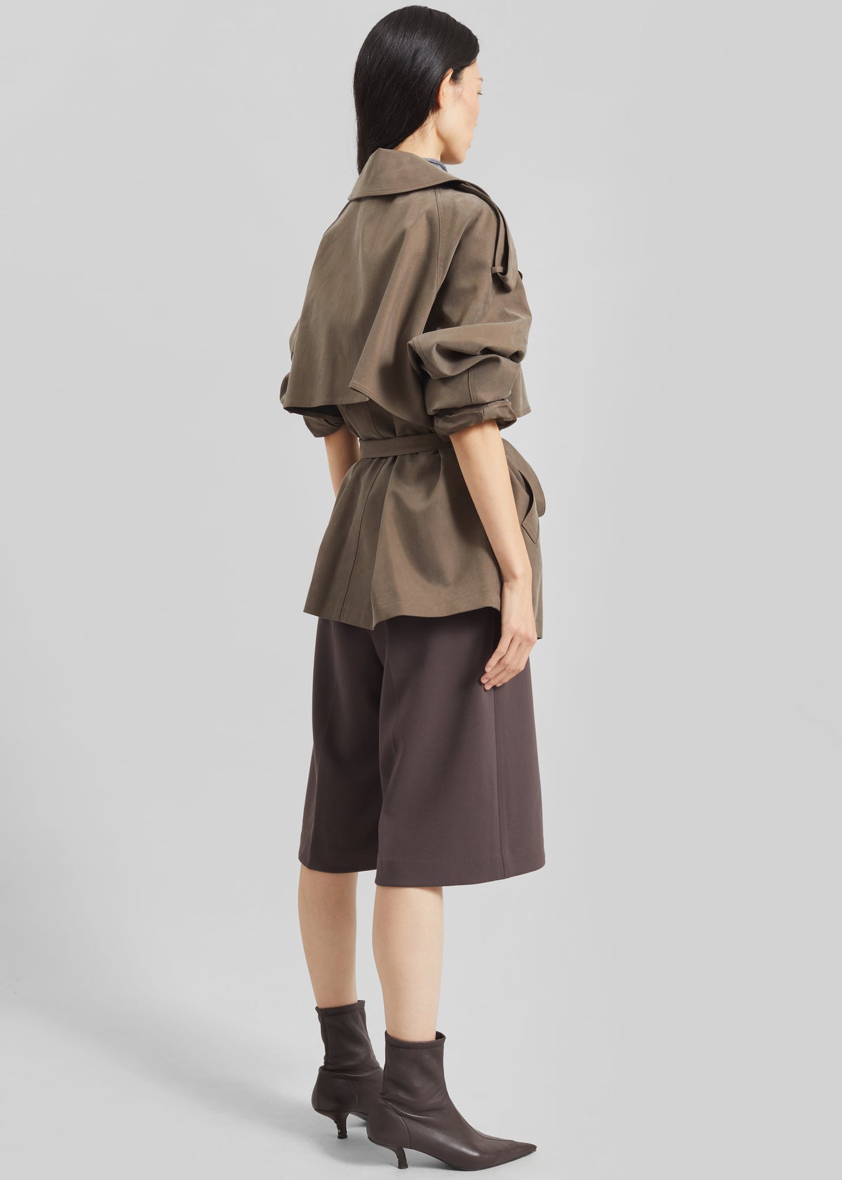 Vesoul Short Trench - Brown - 7