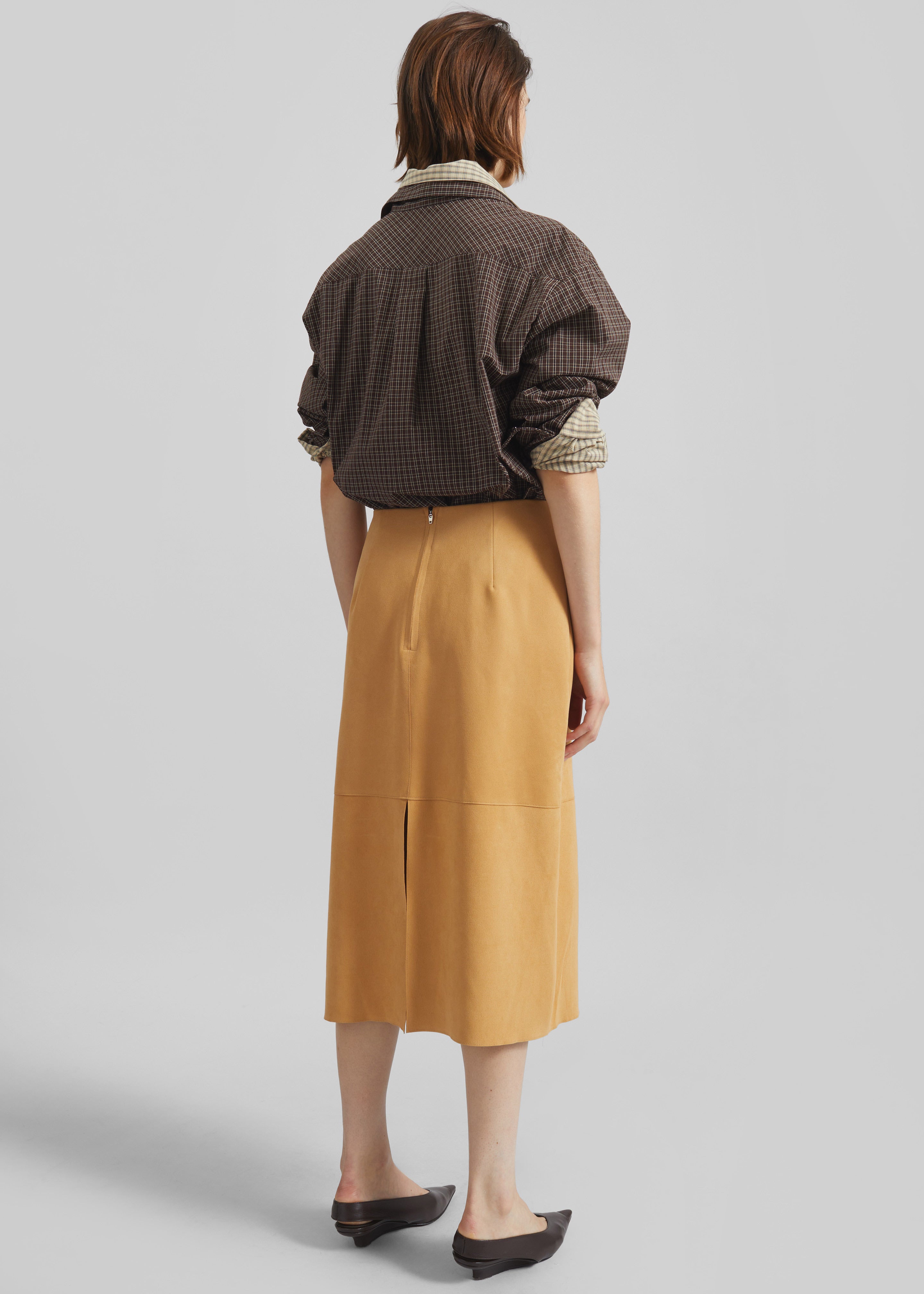 Vesta Cotton Shirt - Brown Plaid - 6