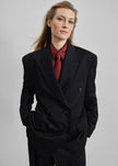 Vester Double-Breasted Blazer - Black