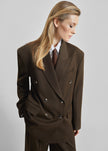 Vester Double-Breasted Blazer - Brown