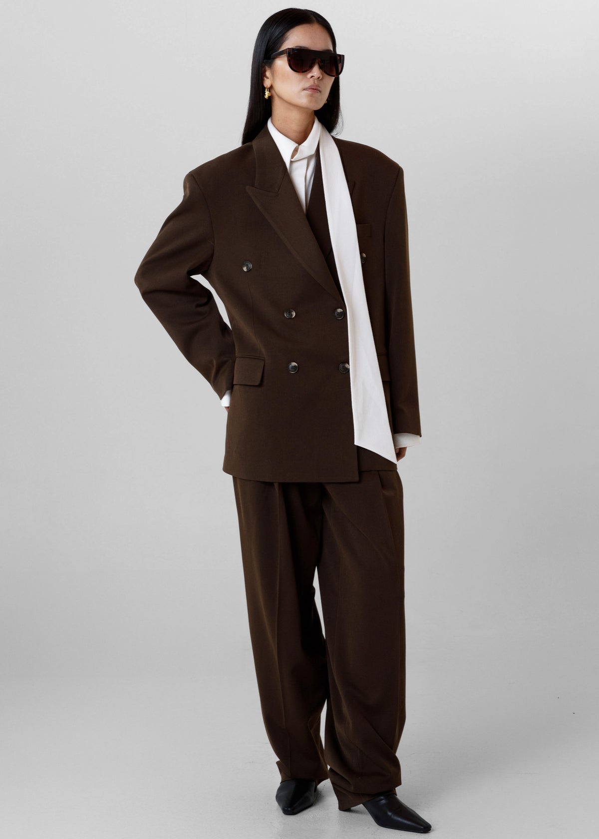 Vester Pleated Trousers - Brown - 9