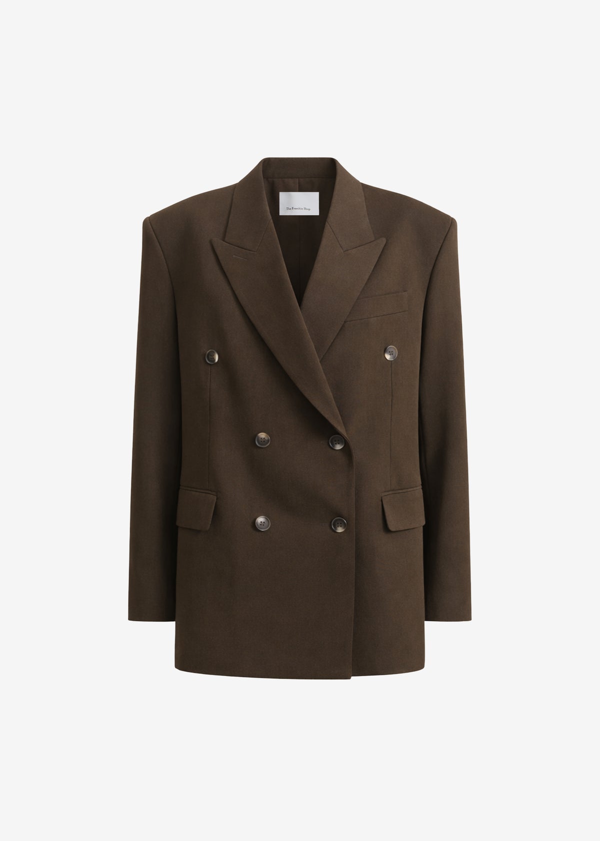 Vester Double-Breasted Blazer - Brown - 10