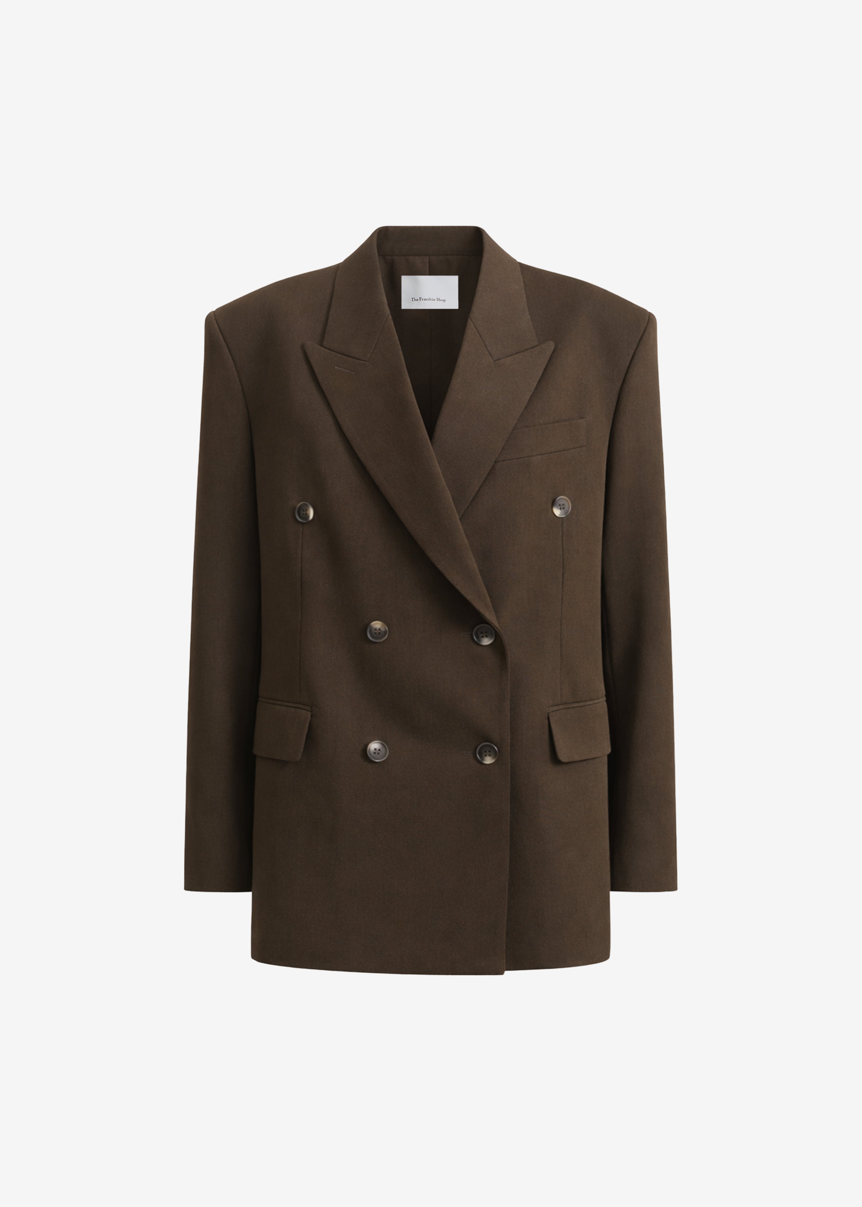 Vester Double-Breasted Blazer - Brown - 10