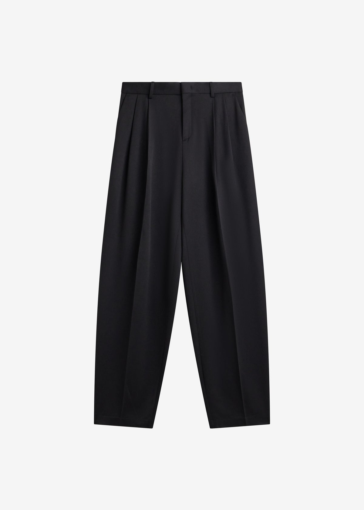 Vester Pleated Trousers - Black - 7