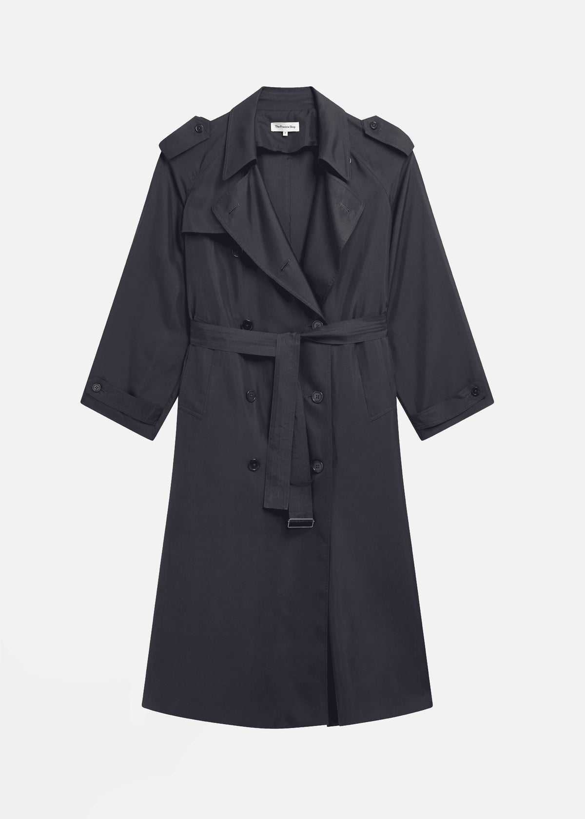 Veyron Silk Trench - Storm Grey - 8