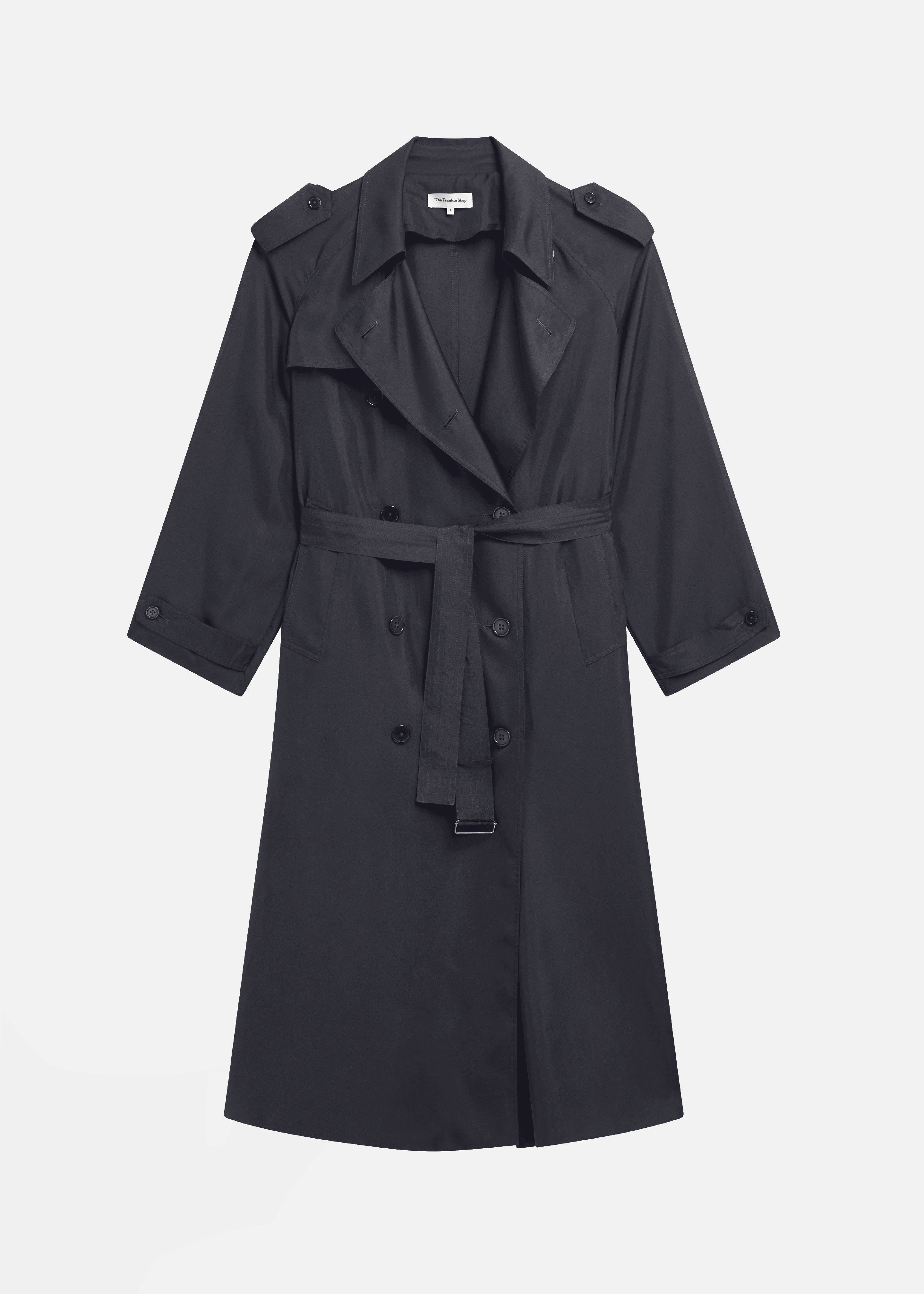 Veyron Silk Trench - Storm Grey - 8