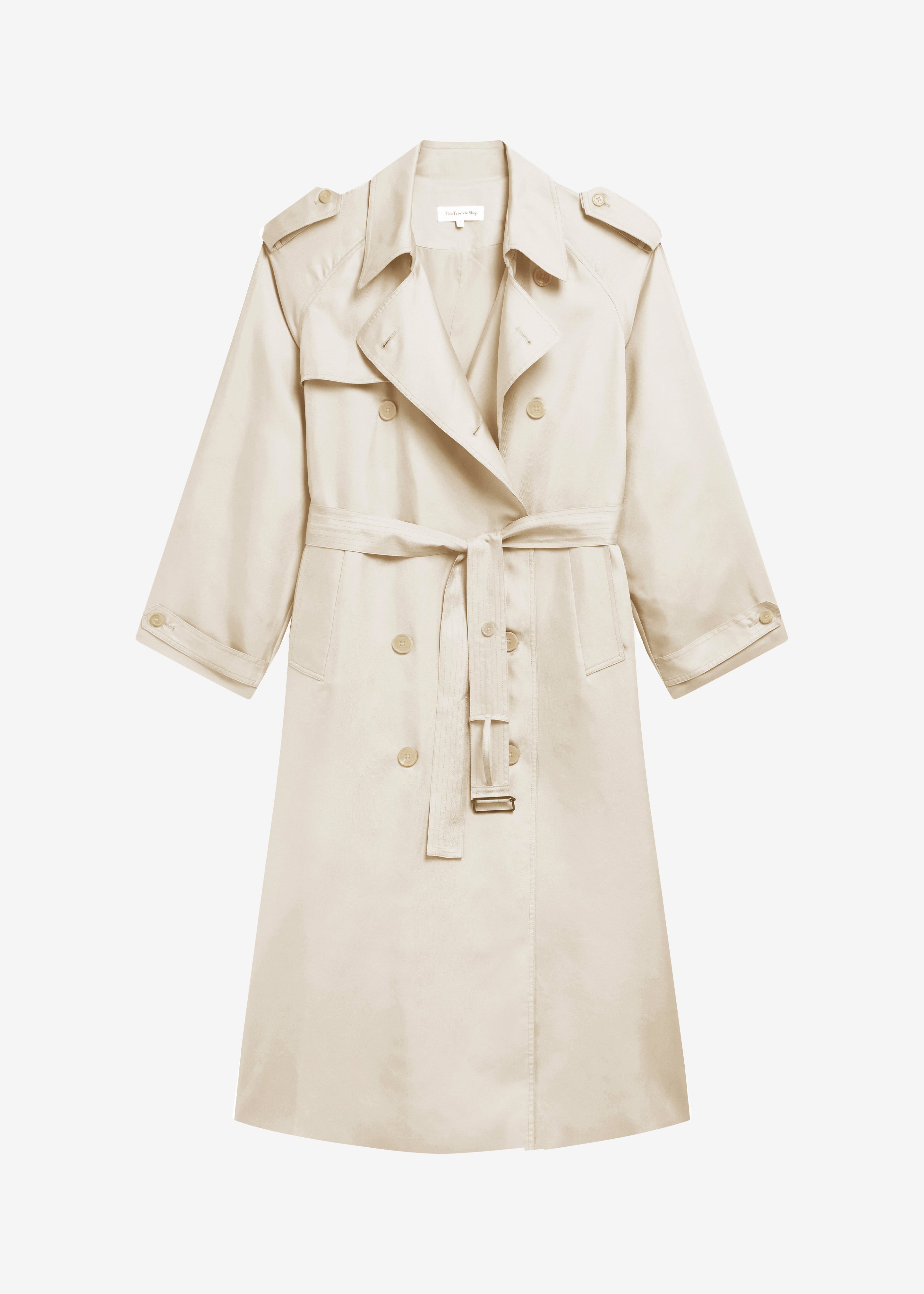Veyron Silk Trench - Light Beige – The Frankie Shop