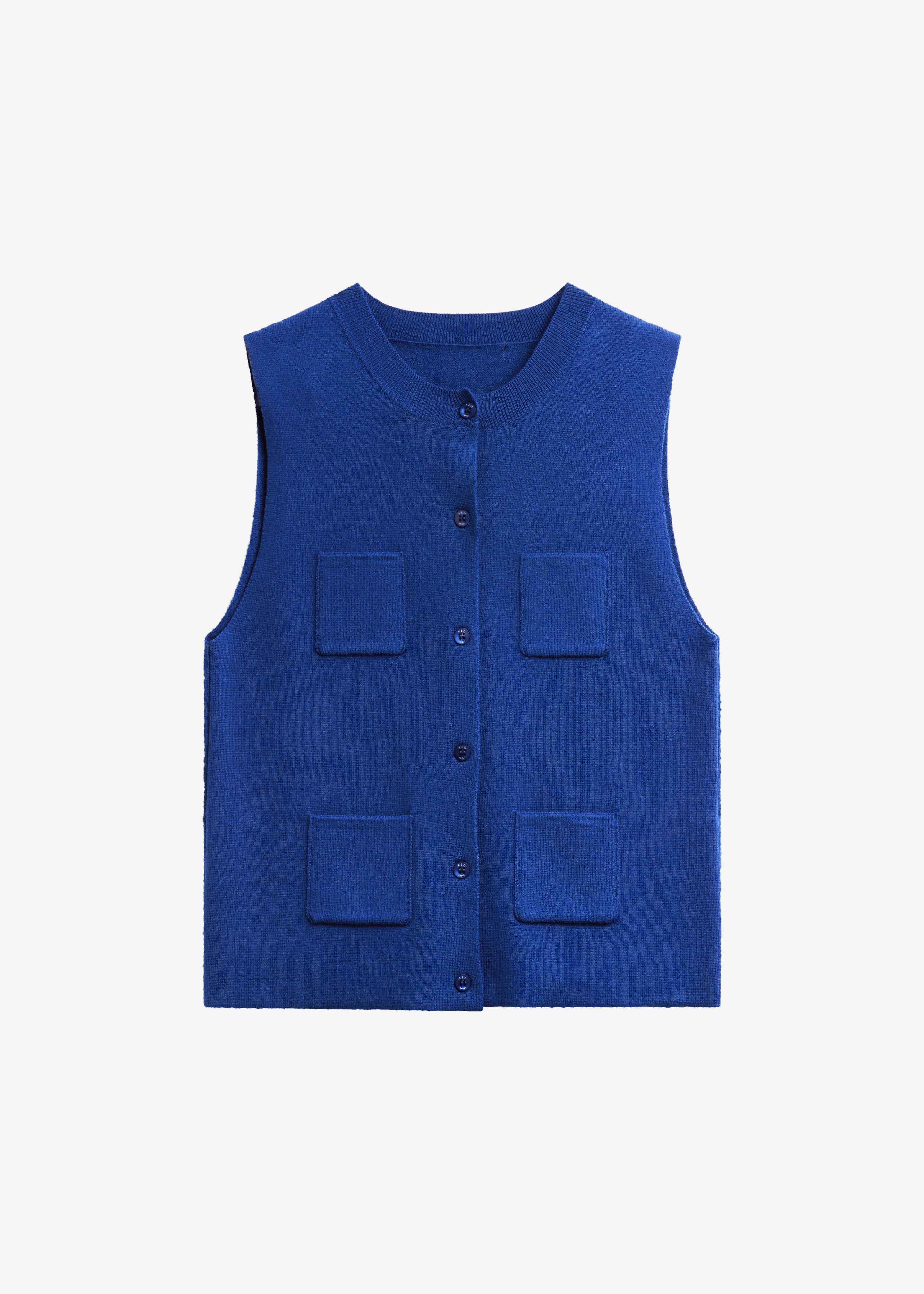 Villena Knit Vest - Blue - 7