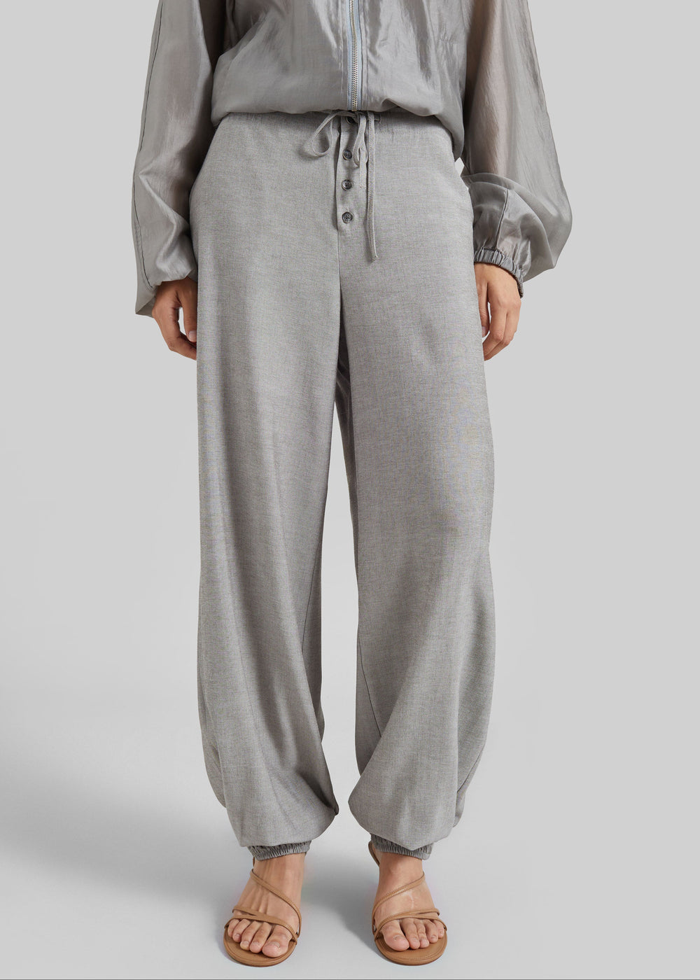 Vimont Balloon Pants - Taupe Melange - 1