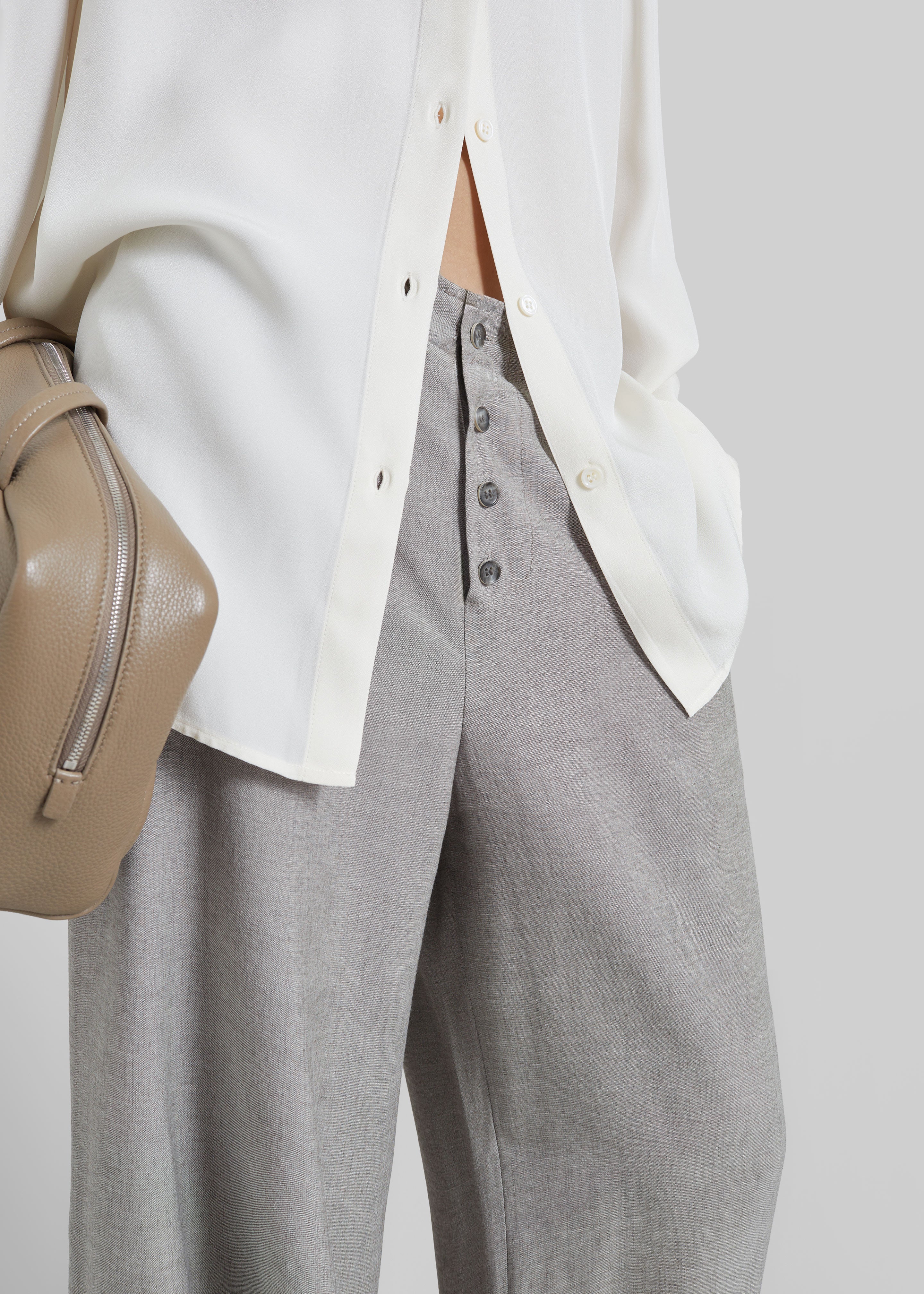 Vimont Balloon Pants - Taupe Melange - 4