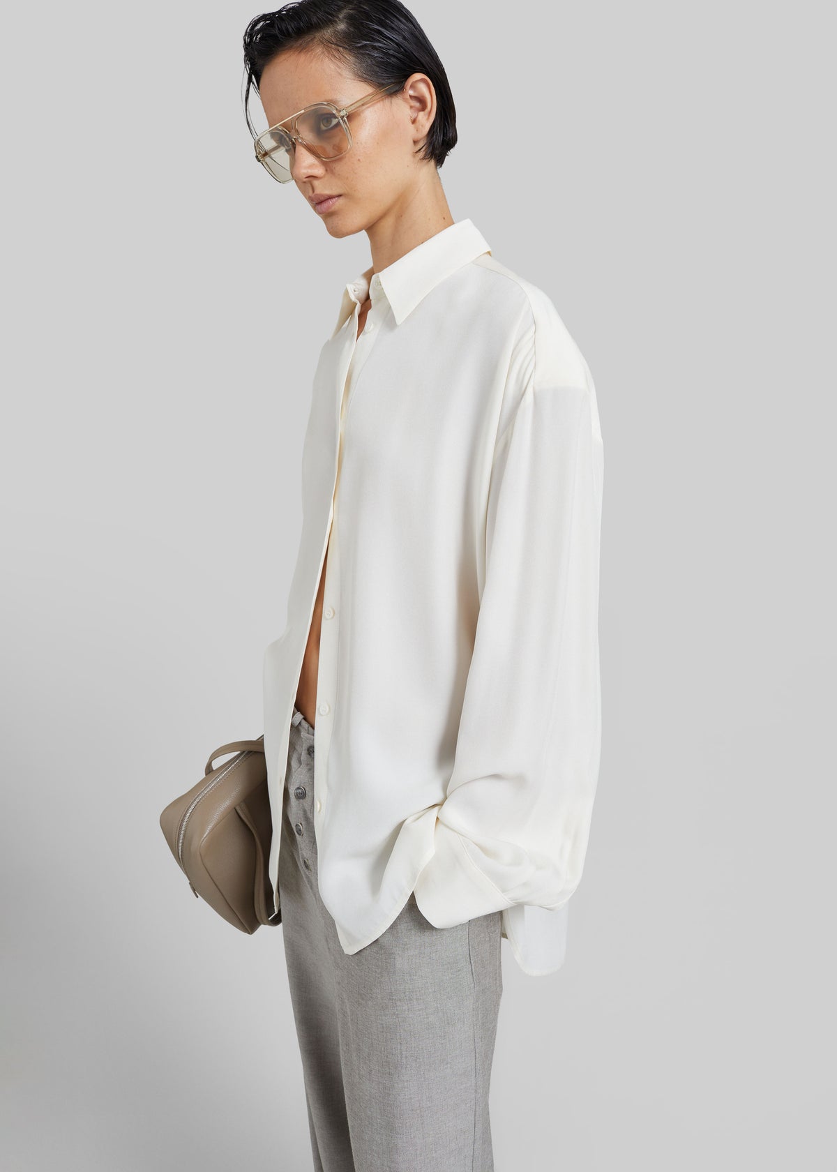 Bina Padded Shirt - Ivory - 6