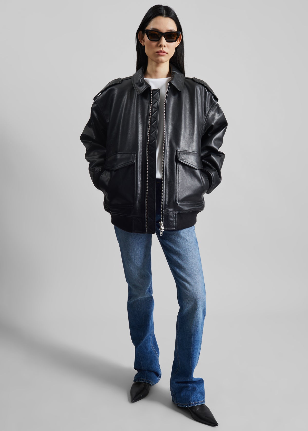 Viper Leather Jacket - Black - 1