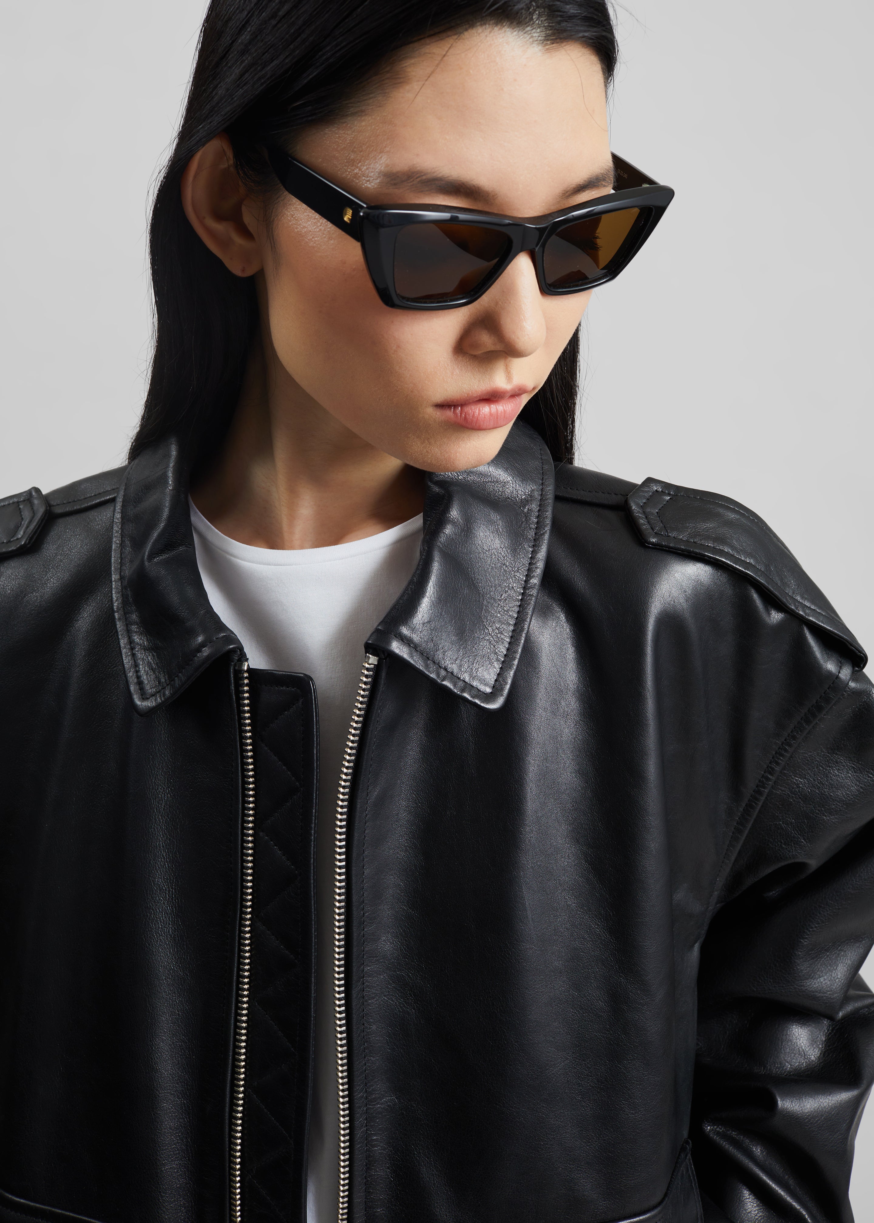 Viper Leather Jacket - Black – The Frankie Shop
