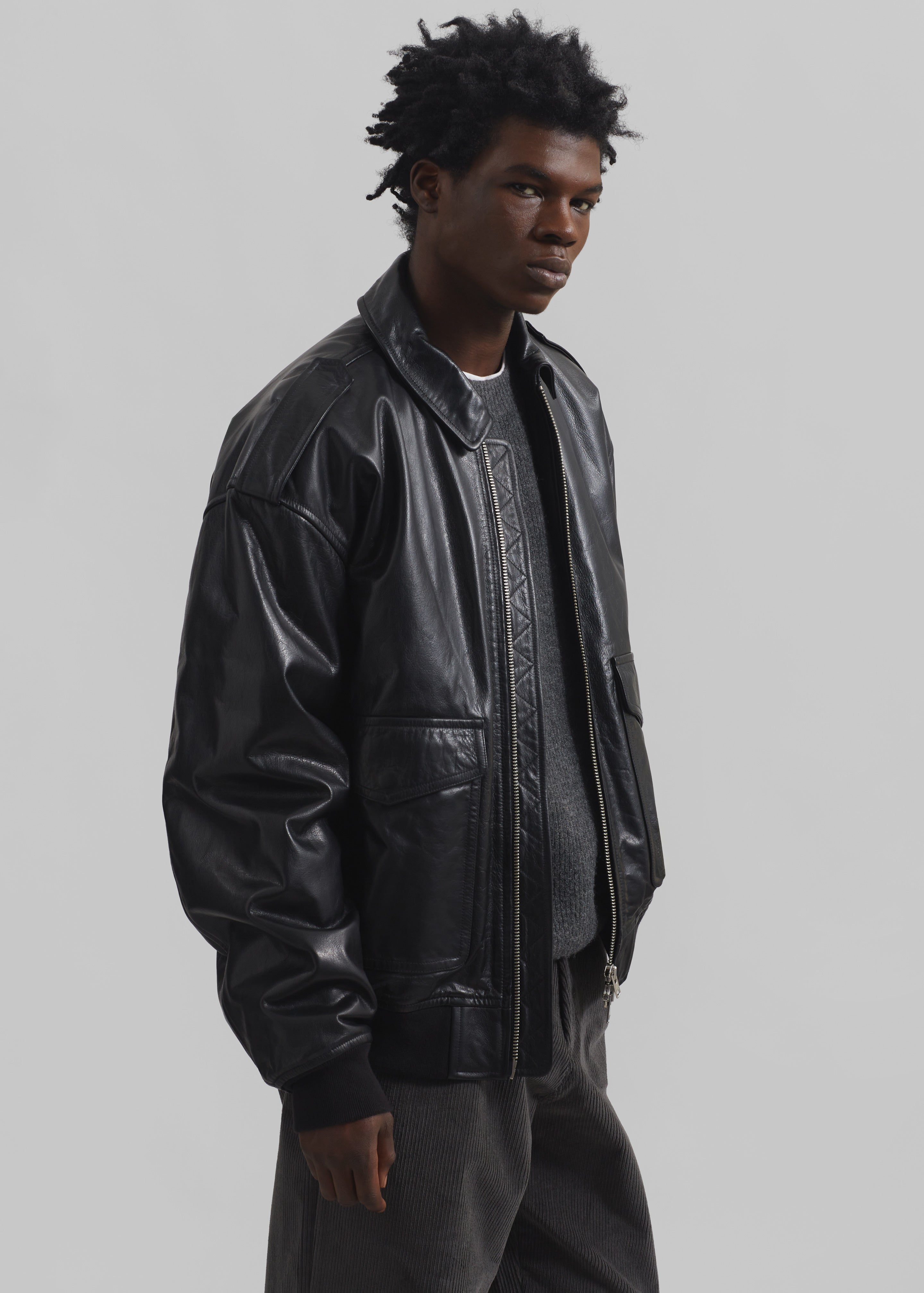 Viper Leather Jacket - Black - 15