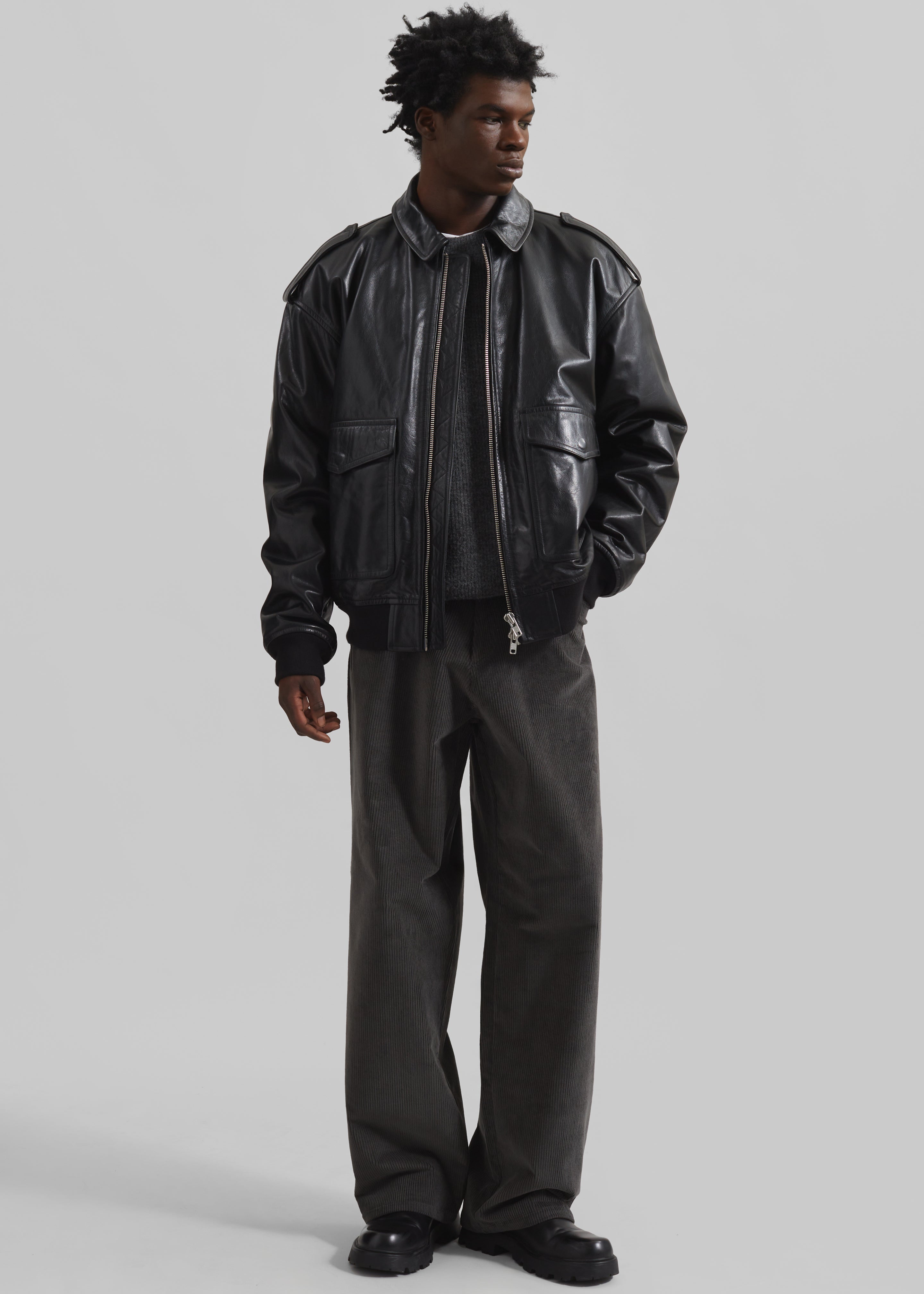 Viper Leather Jacket - Black - 8 - [gender-male]