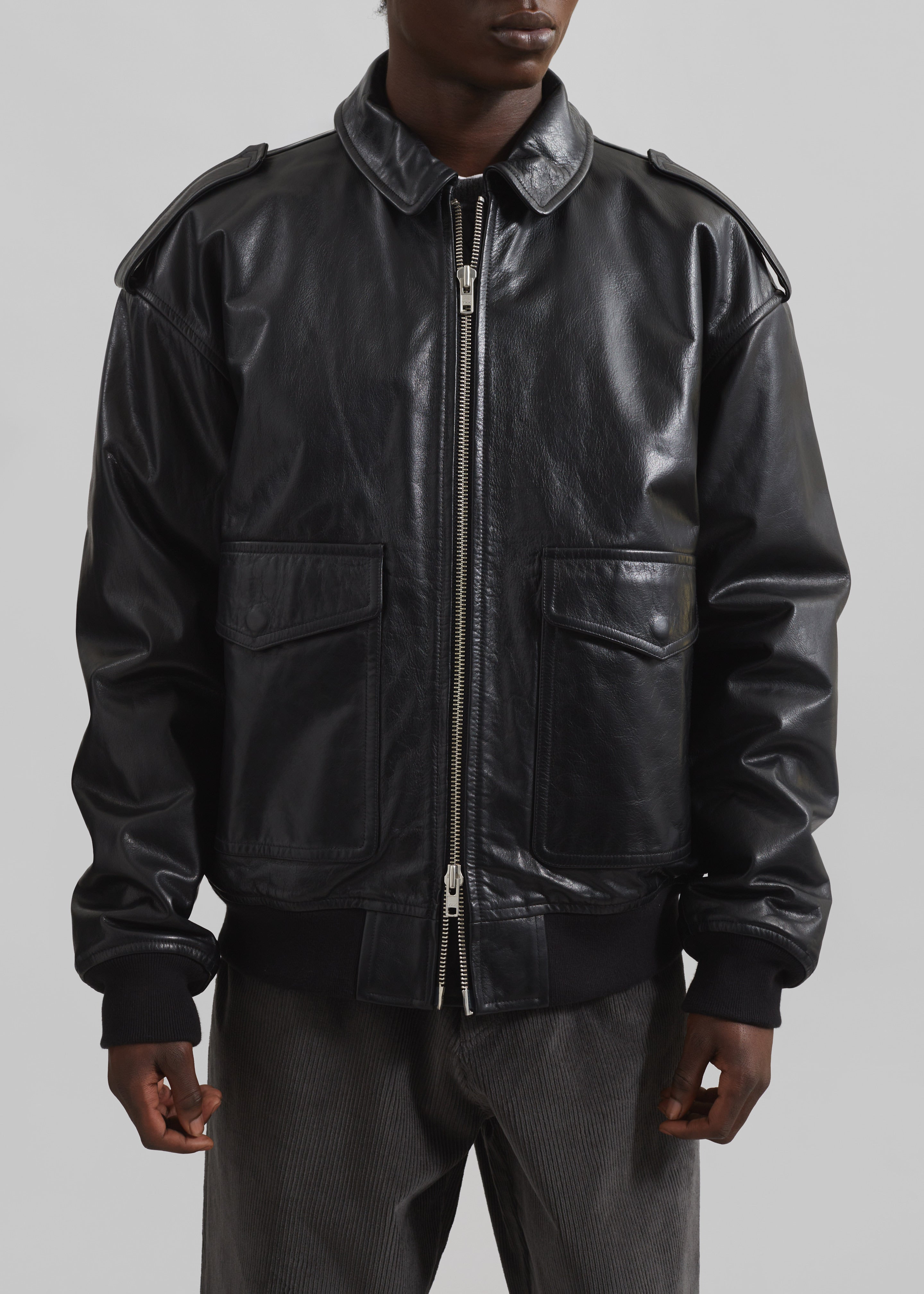 Viper Leather Jacket - Black – The Frankie Shop