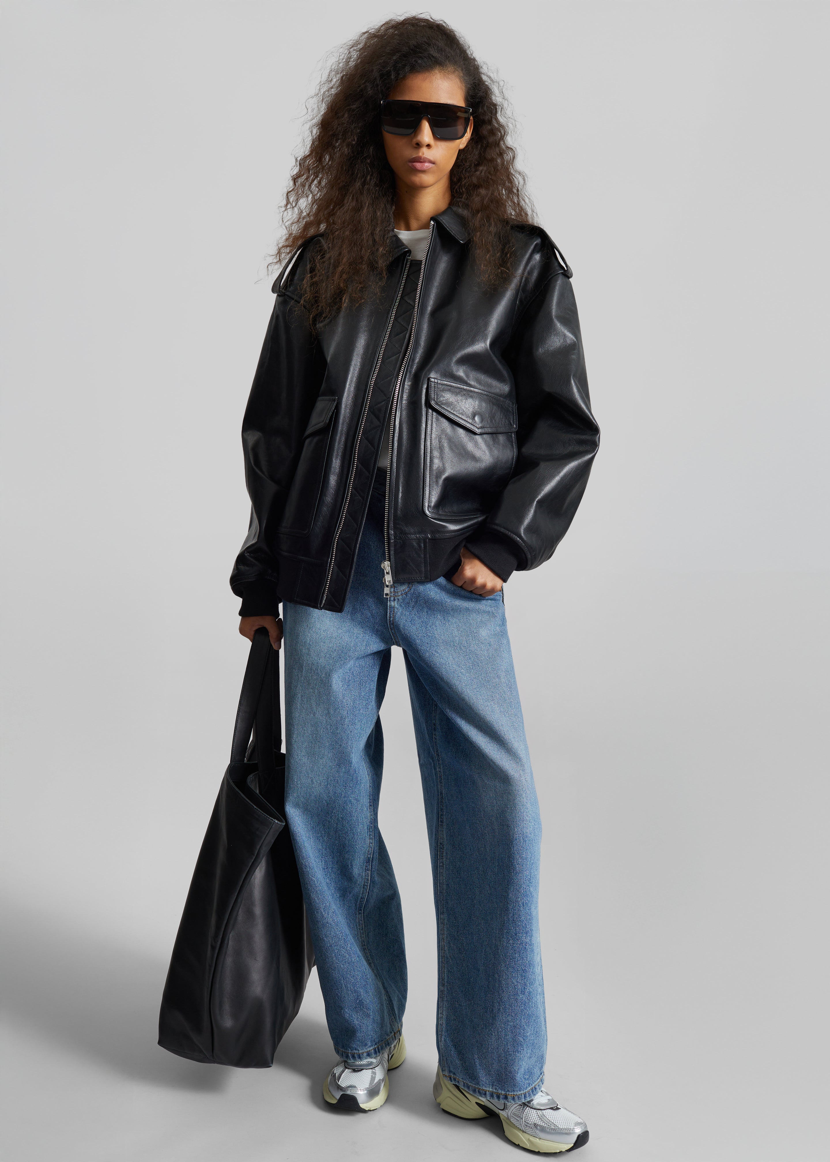 Viper Leather Jacket - Black – The Frankie Shop