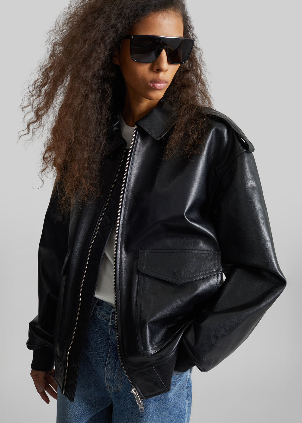 Viper Leather Jacket - Black