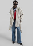 Virar Short Trench - Ice Grey