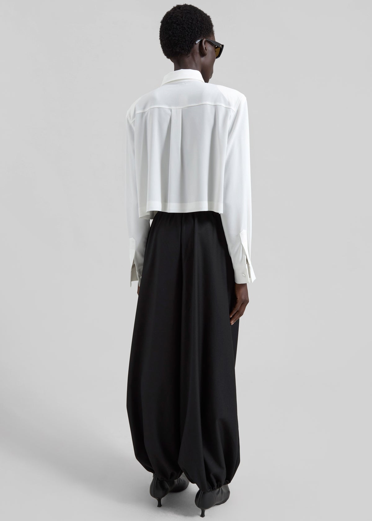 Visen Padded Boxy Shirt - White - 7