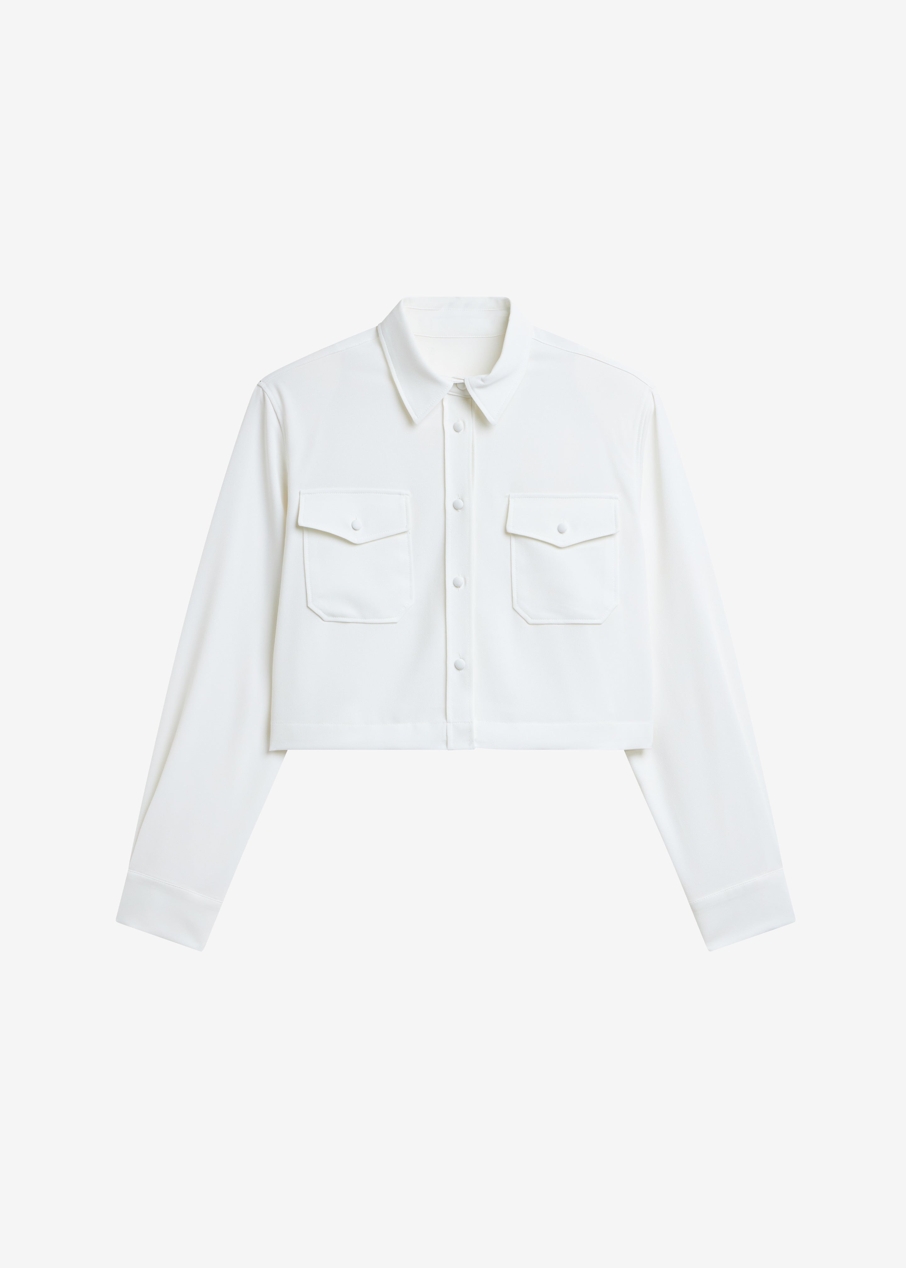 Visen Padded Boxy Shirt - White - 8