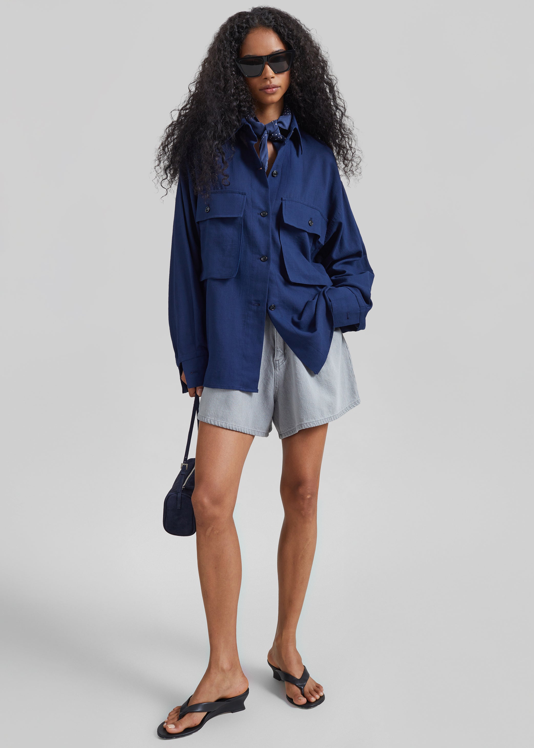 Shop the look image for Vito Utility Shirt - Navy