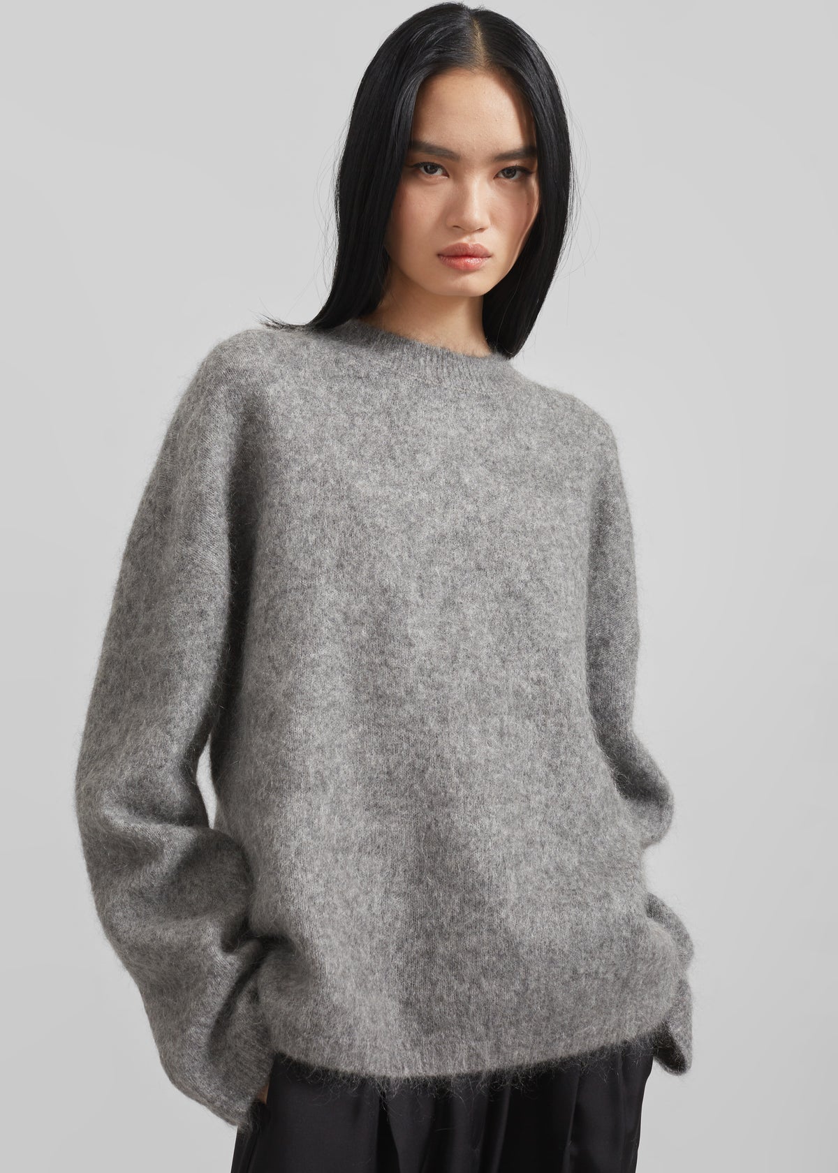 Vodskov Mohair Sweater - Grey – The Frankie Shop