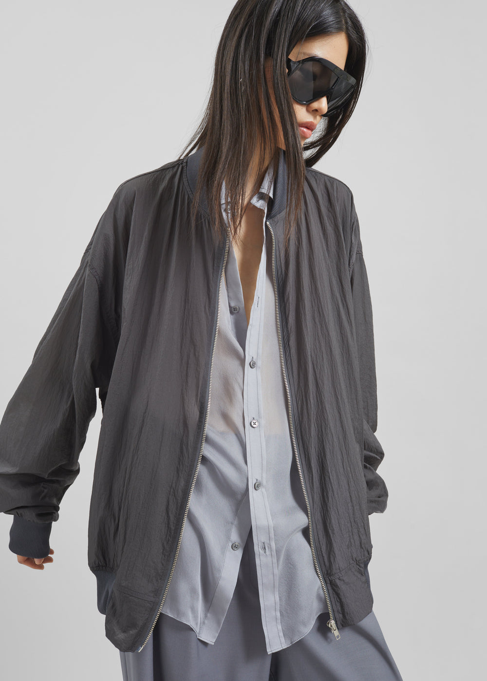 Volos Light Bomber Jacket - Charcoal