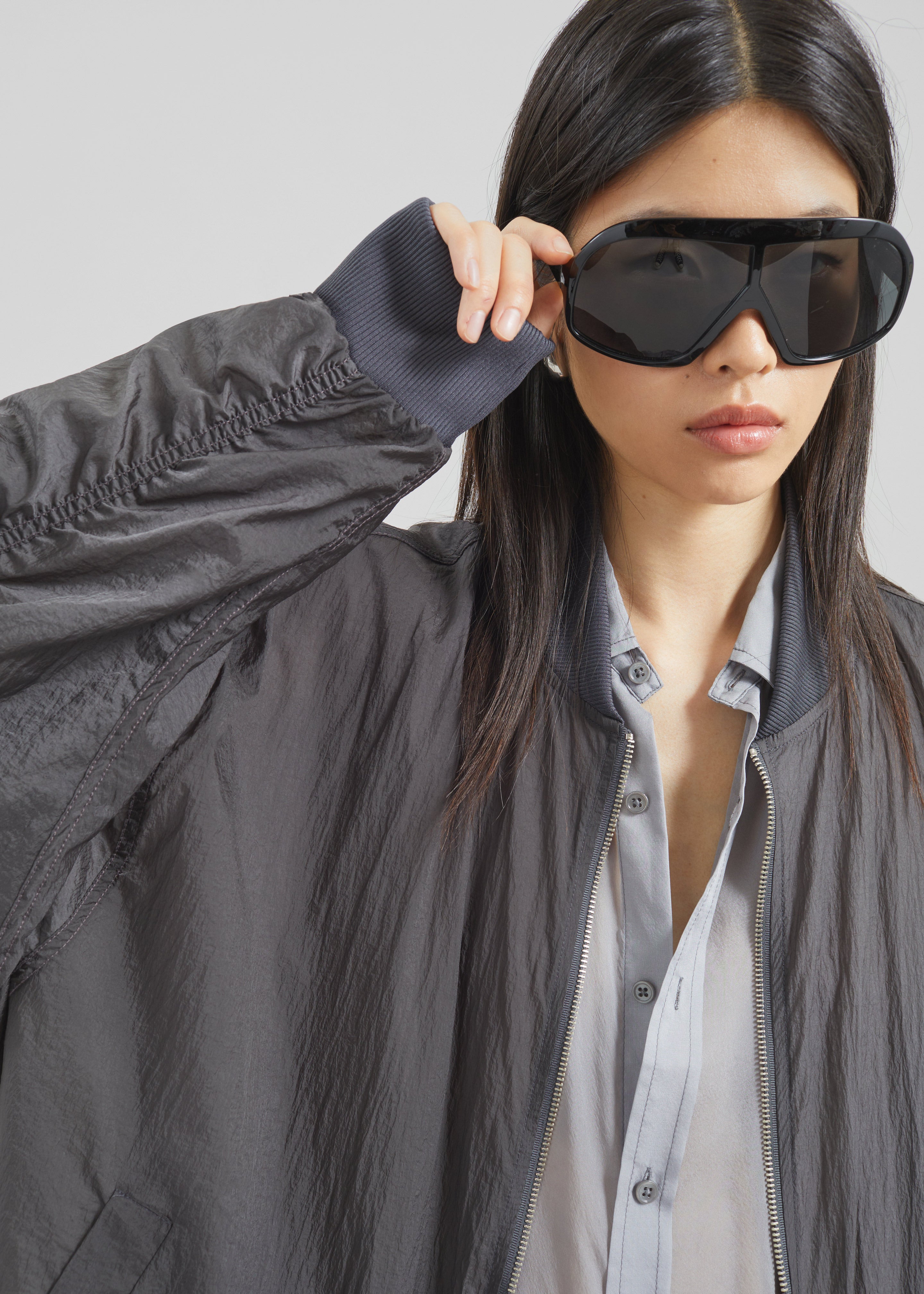 Volos Light Bomber Jacket - Charcoal - 8