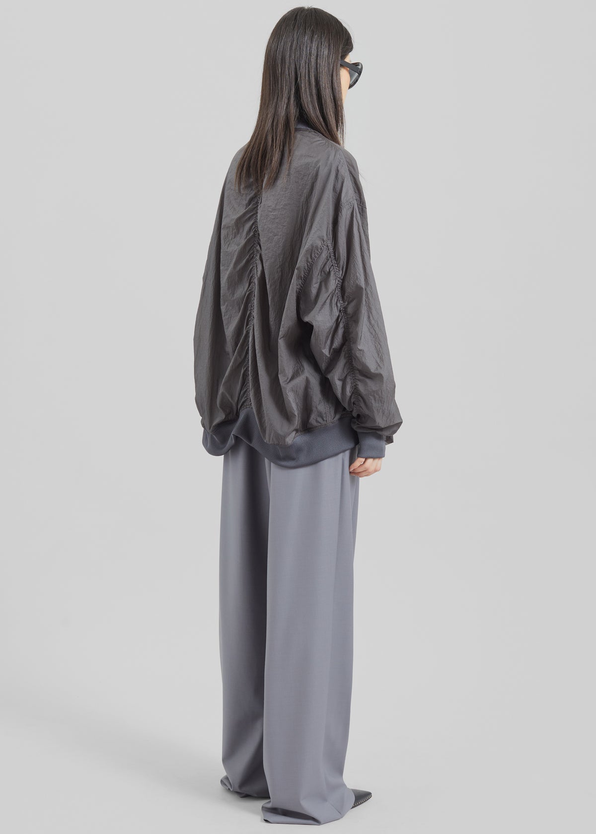 Volos Light Bomber Jacket - Charcoal - 7