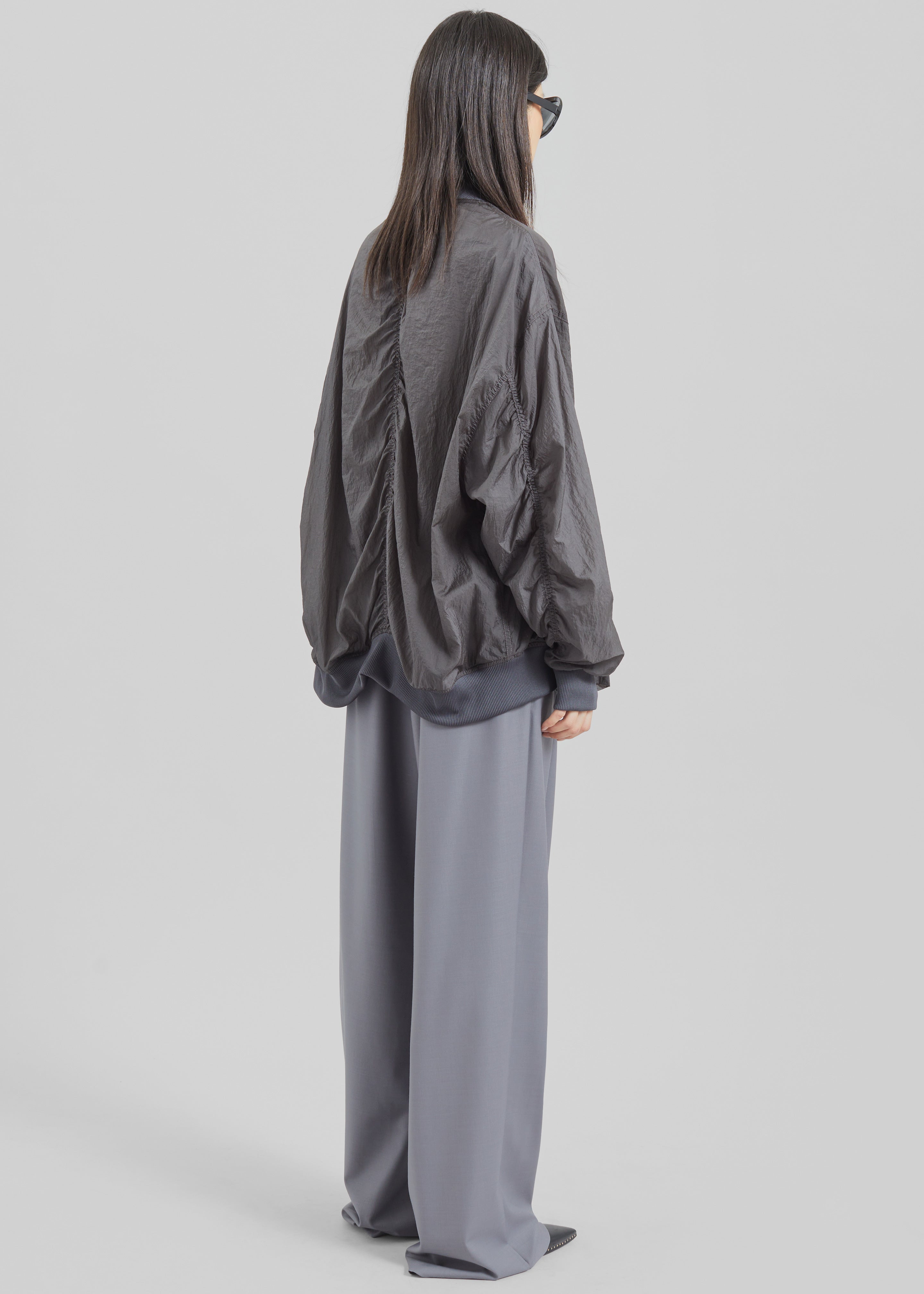 Volos Light Bomber Jacket - Charcoal - 7