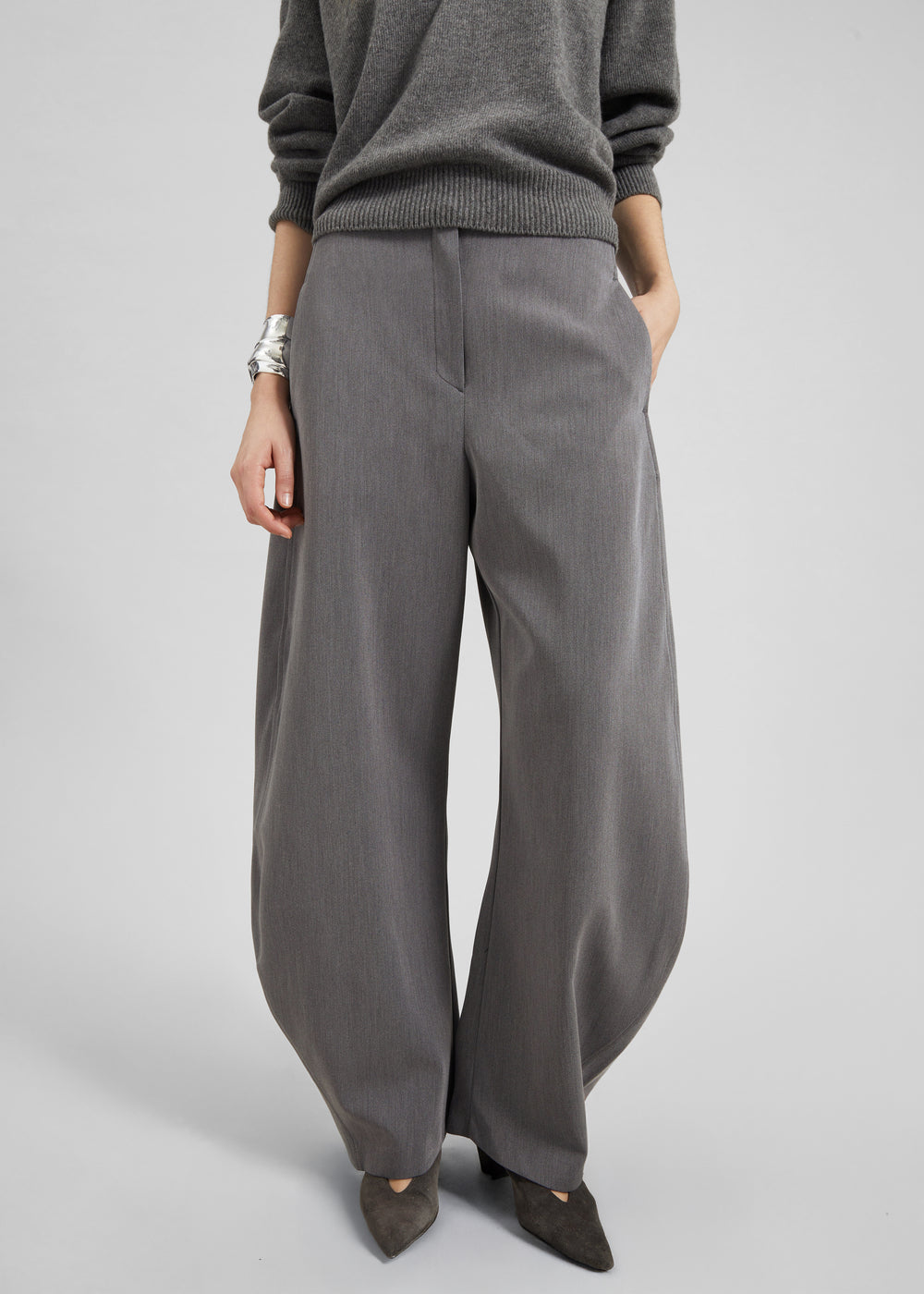Vosges Barrel Leg Pants - Grey - 1